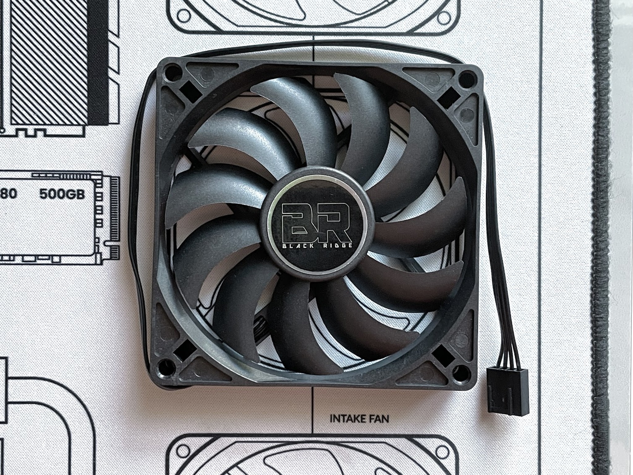 Alpenföhn Black Ridge 92mm Slim Stock PWM Fan - Black