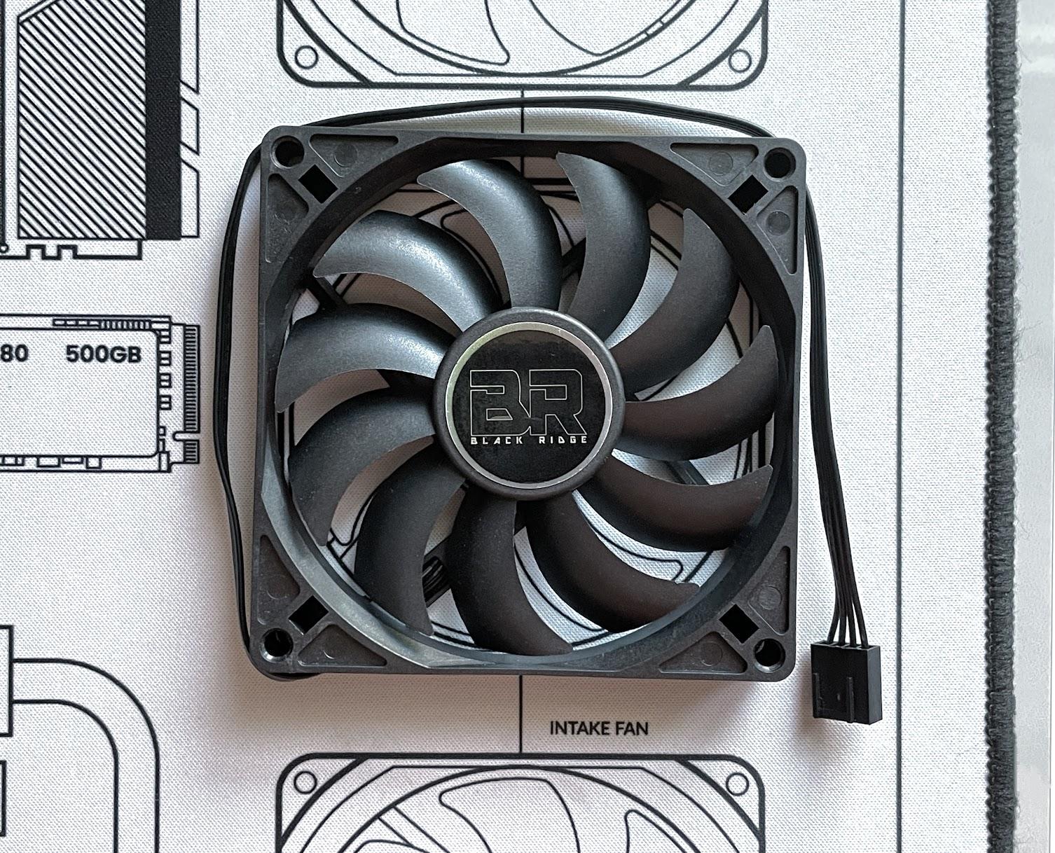 Alpenföhn Black Ridge 92mm Slim Stock PWM Fan - Black