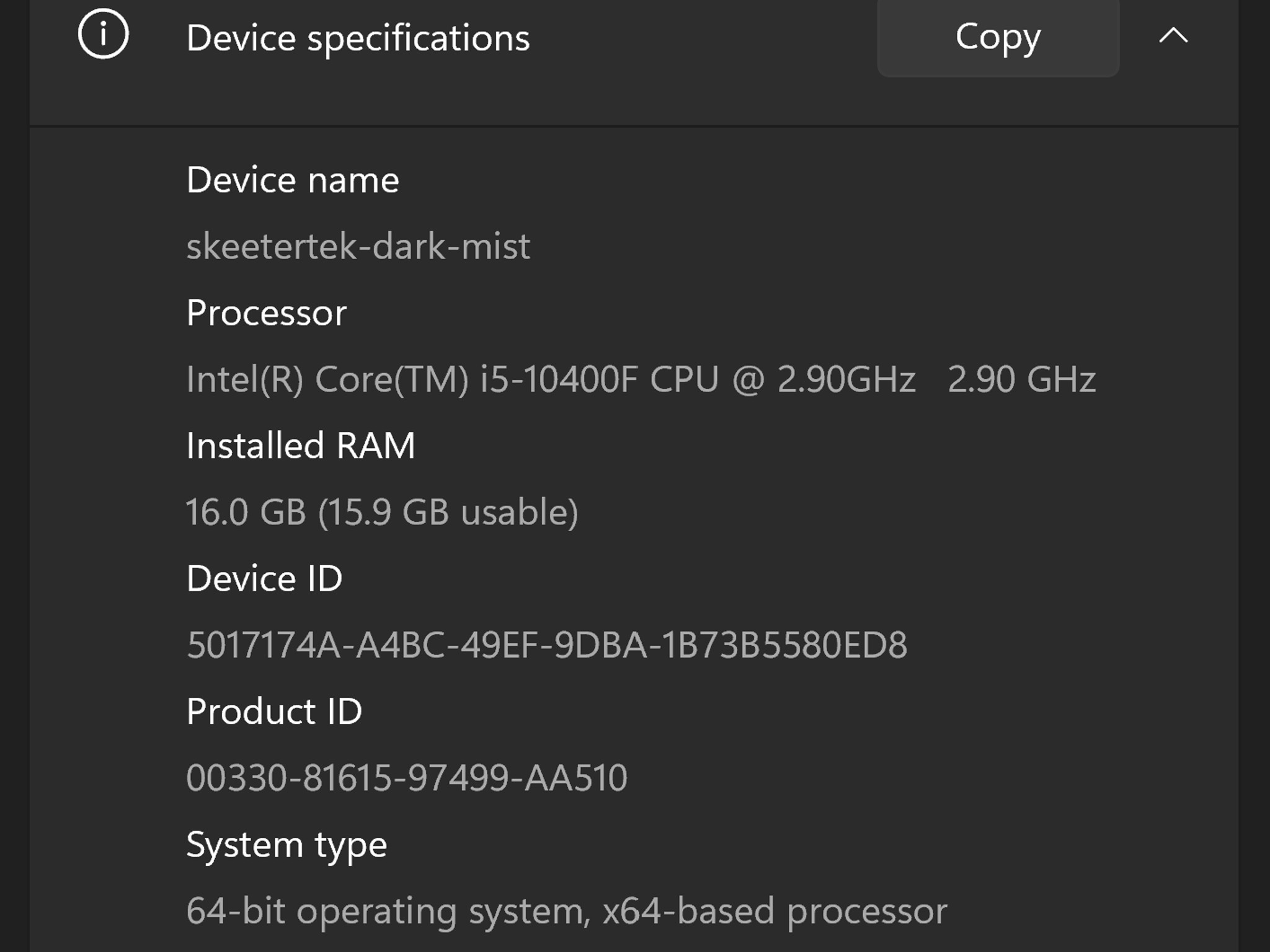 i5 10400F, RX 6600 XT, 16 Gb 1 Tb SSD/128 Gb OS M.2, Win 11 Pro, AIO/ALL Noctua
