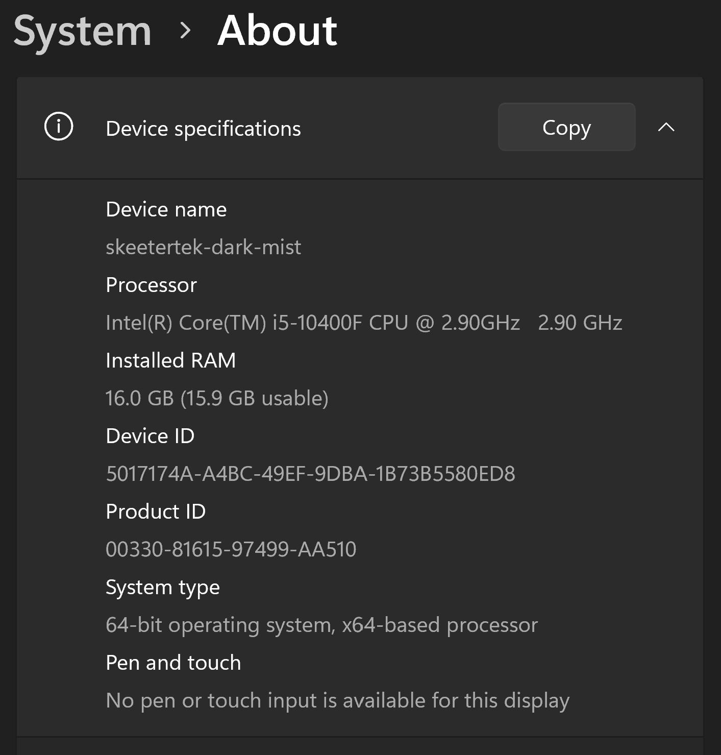 i5 10400F, RX 6600 XT, 16 Gb 1 Tb SSD/128 Gb OS M.2, Win 11 Pro, AIO/ALL Noctua