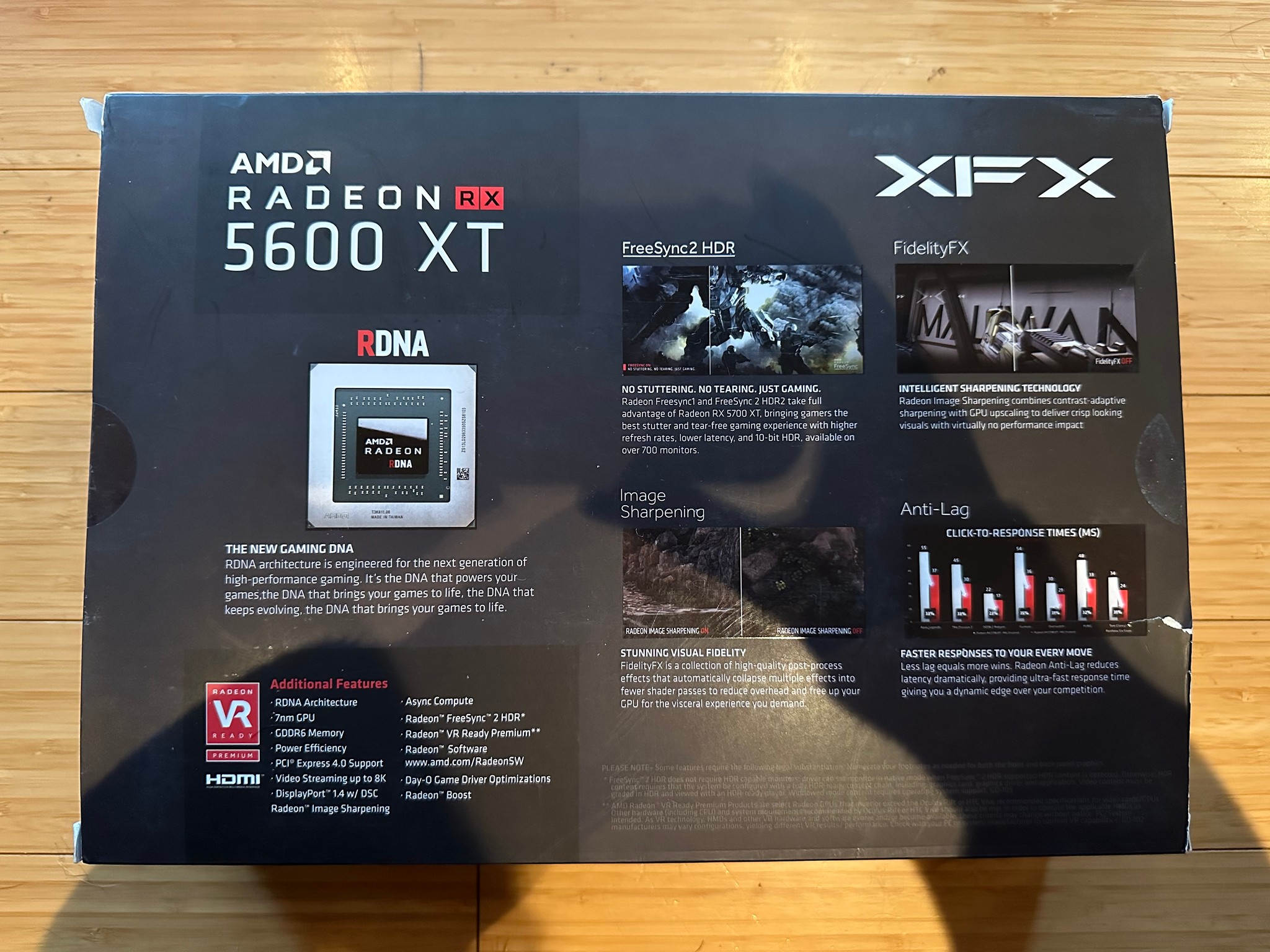 XFX Radeon RX 5600 XT 6GB THICC II (Lightly Used, In Box, RX56XT6DF46)