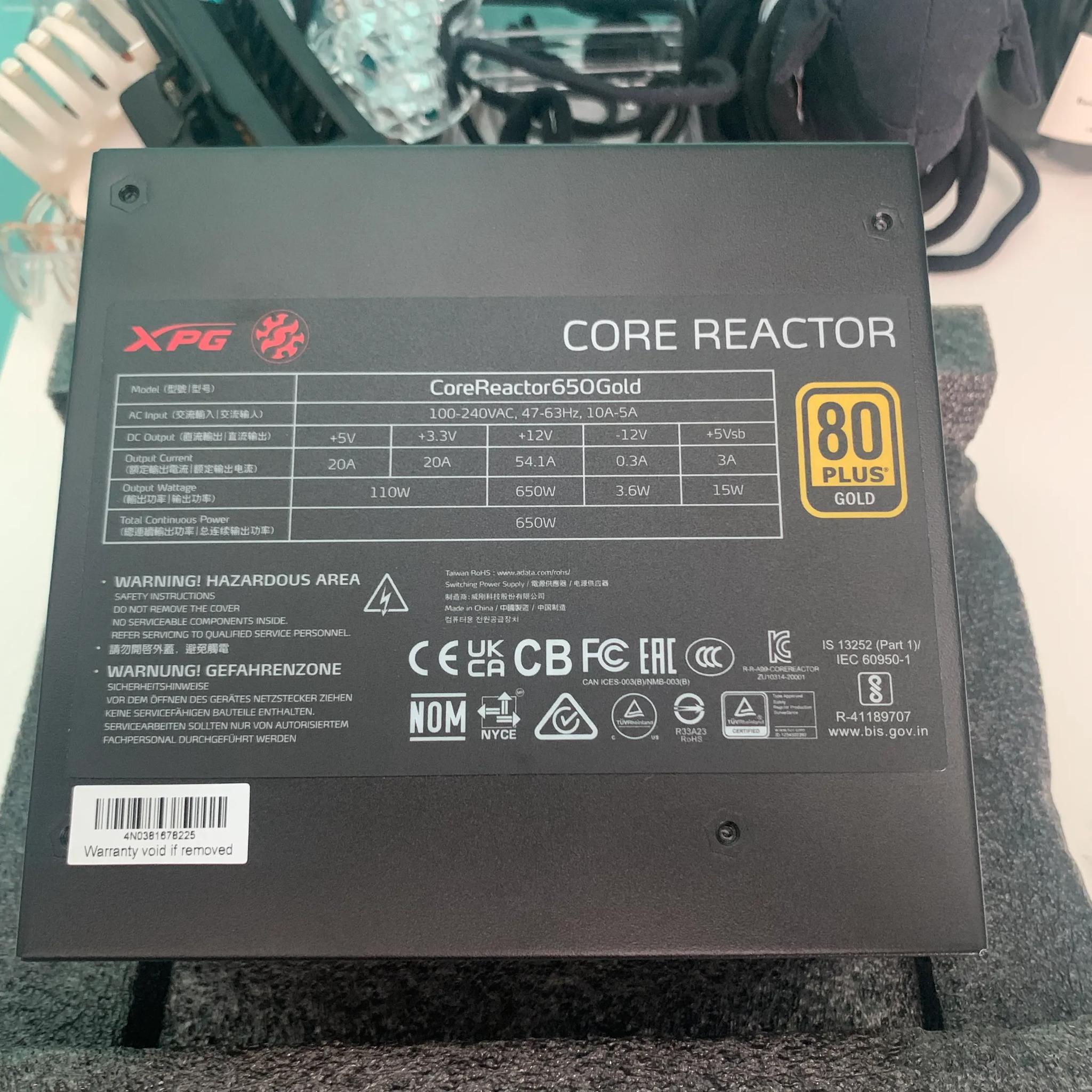 XPG Core Reactor 650w PSU
