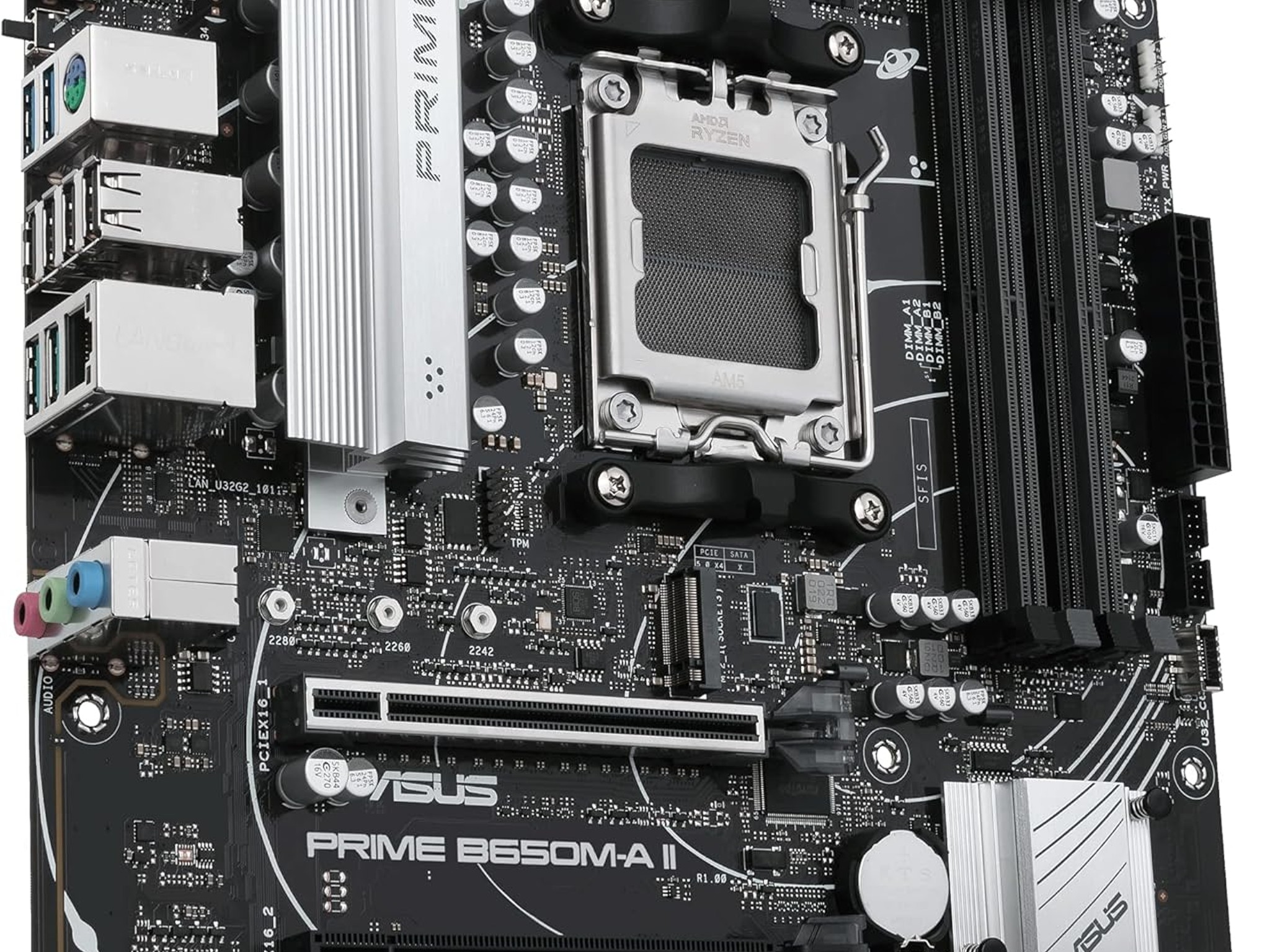 ASUS PRIME B650M-A II AMD B650 AM5 mATX Desktop Motherboard