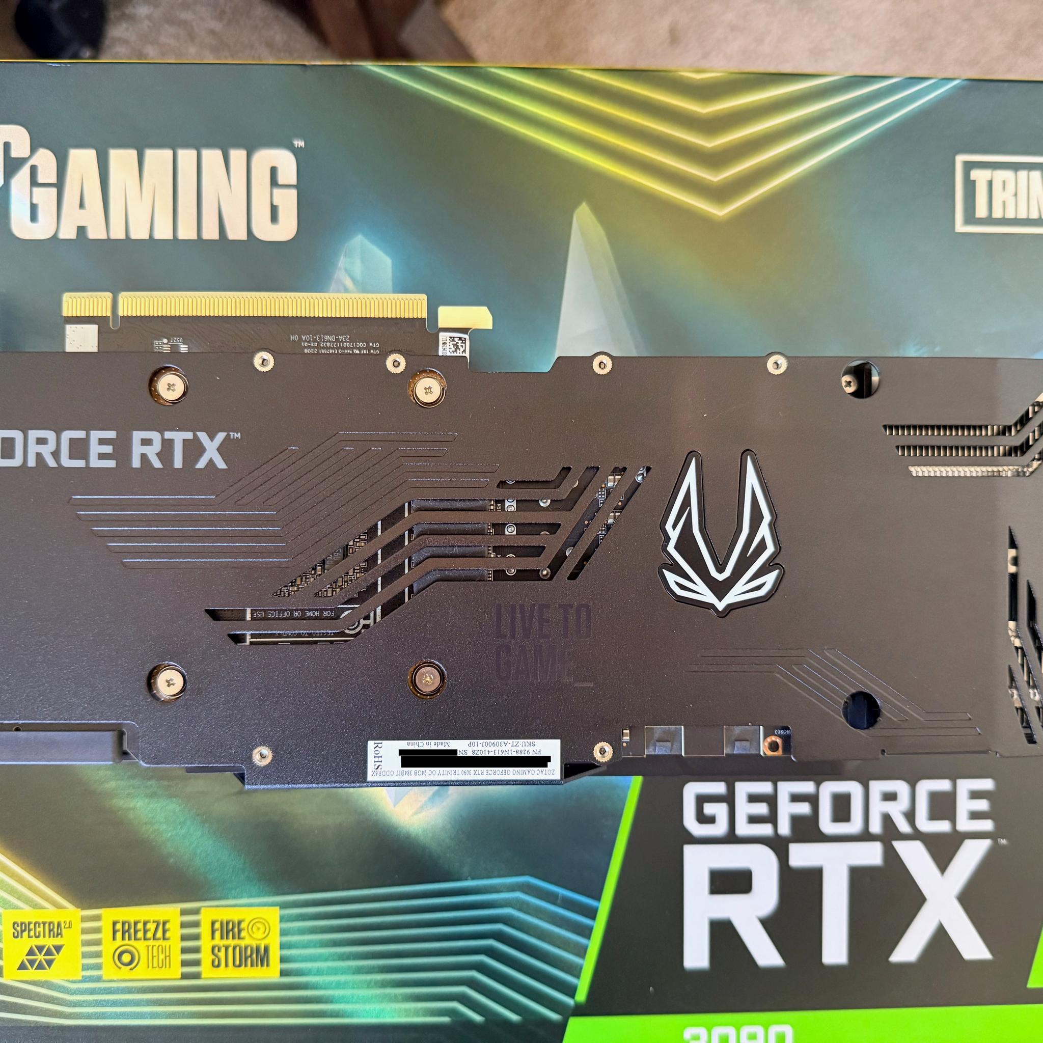 Zotac RTX 3090 Trinity OC 24GB - Used, Excellent Condition