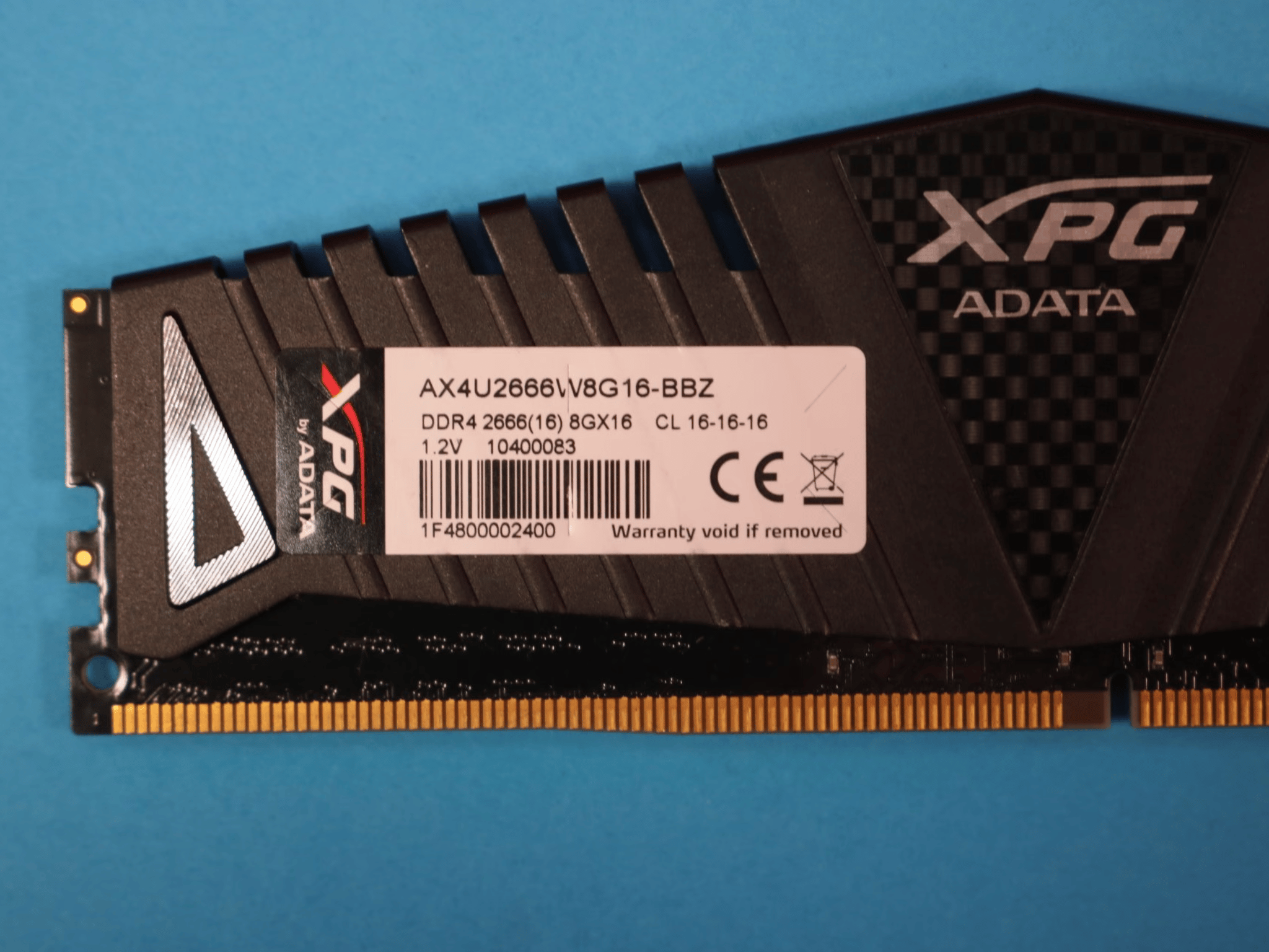 ADATA XPG Z1 16GB (2x8GB) DDR4 2666MHz CL16 1.2V Desktop RAM AX4U2666W8G16-BBZ
