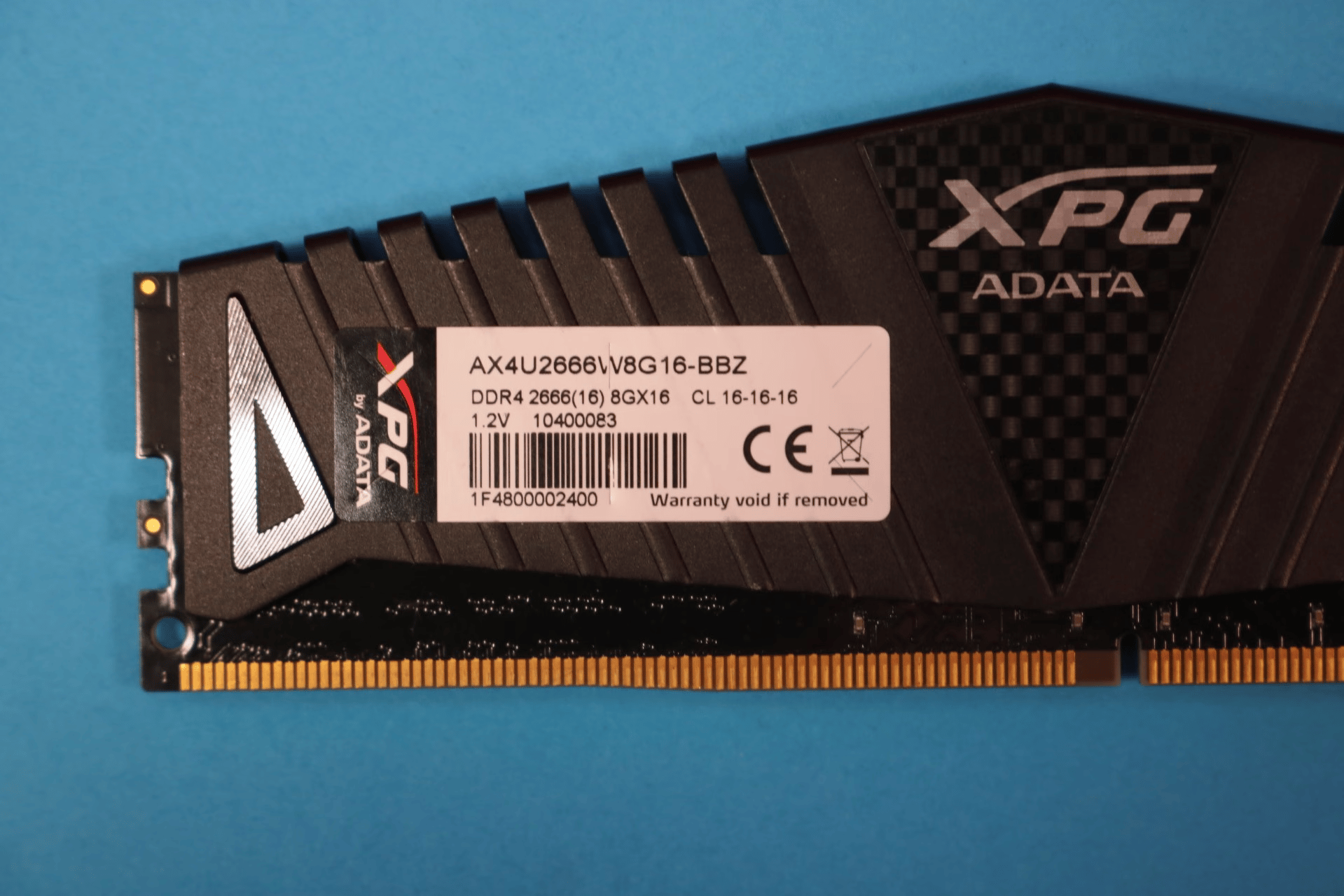 ADATA XPG Z1 16GB (2x8GB) DDR4 2666MHz CL16 1.2V Desktop RAM AX4U2666W8G16-BBZ