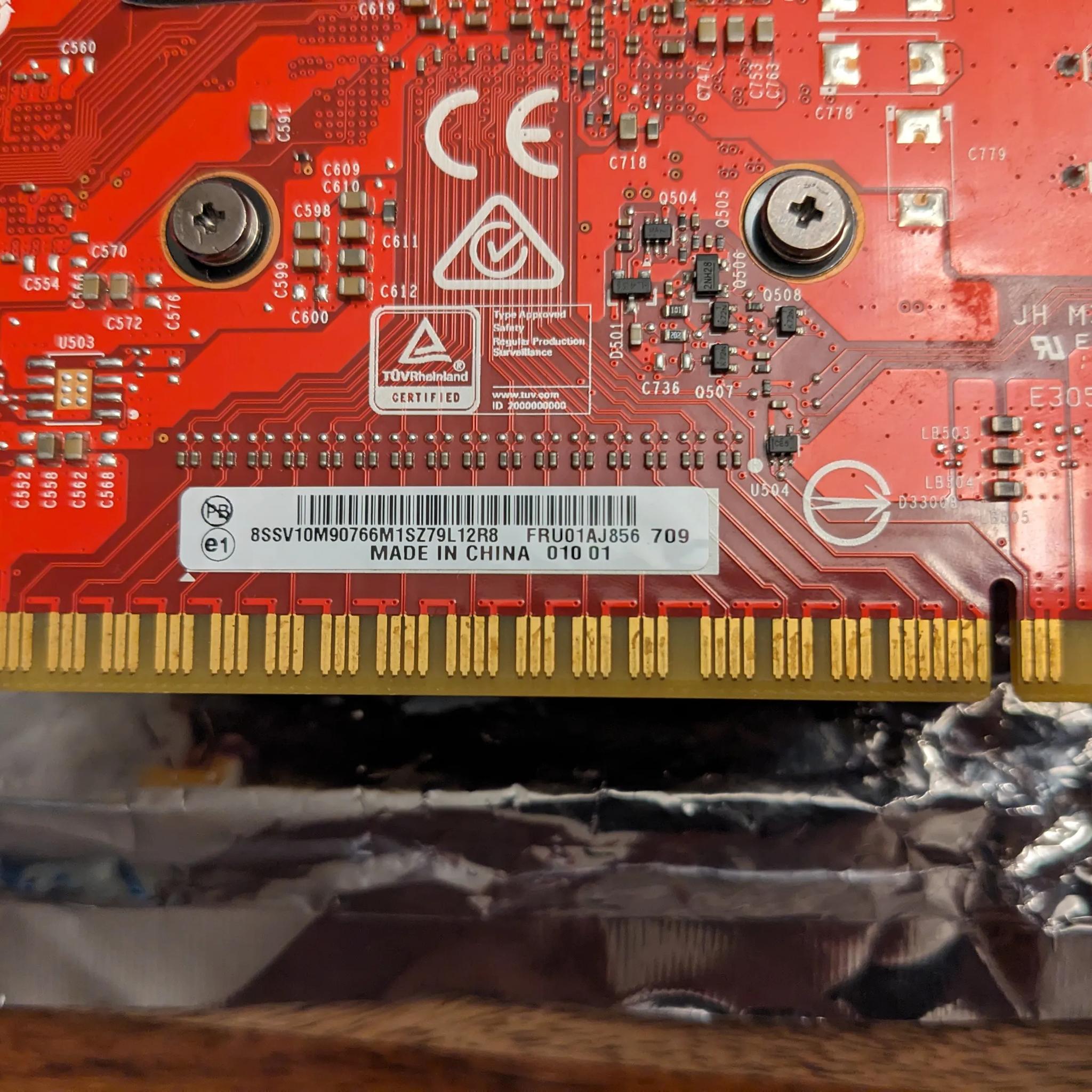 GTX 1050 TI -Dead- Fan spins --> project card