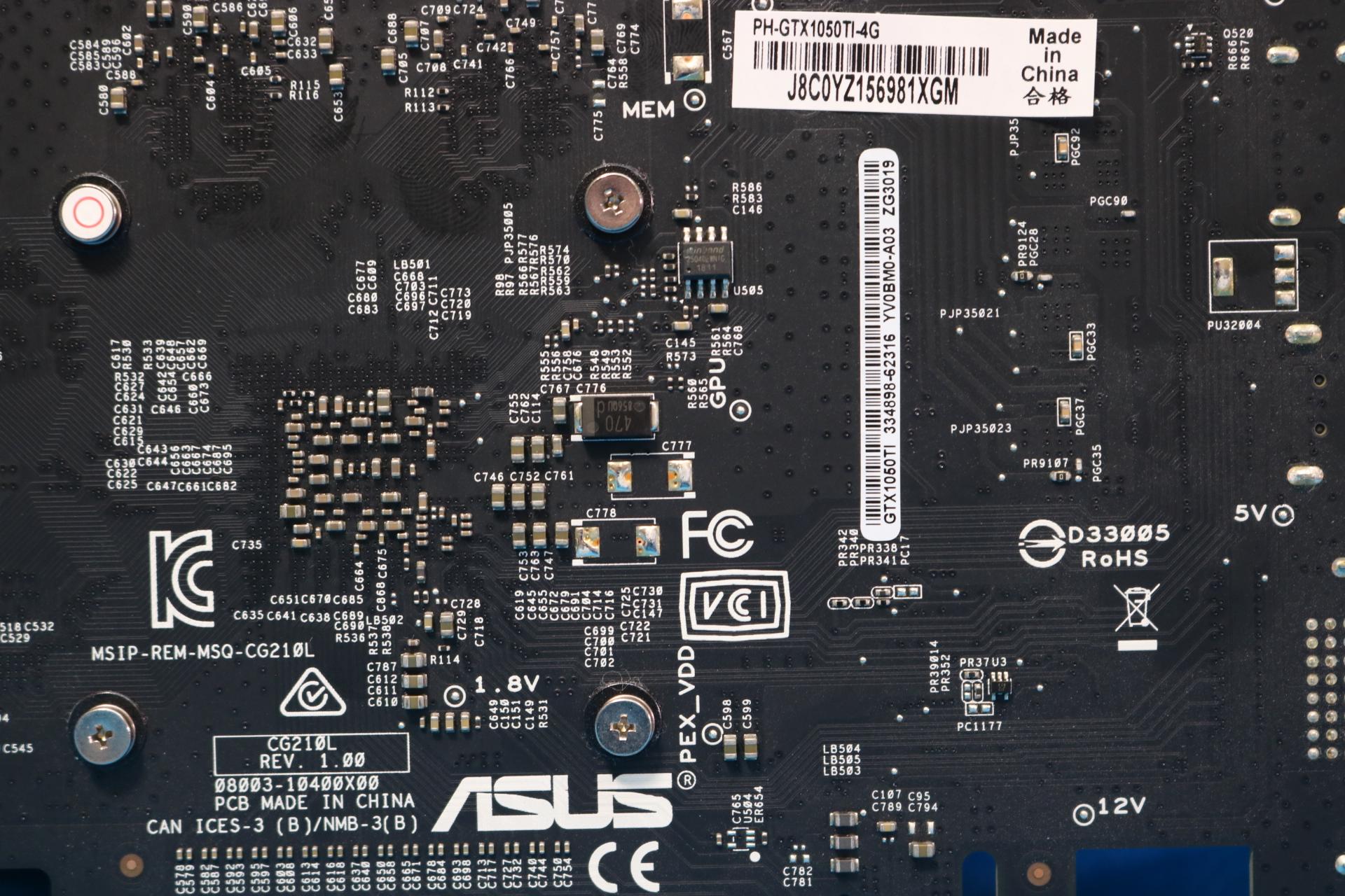 ASUS GeForce GTX 1050 Ti Phoenix 4GB GDDR5 PCIe 3.0 x16 Desktop GPU - 4211706701