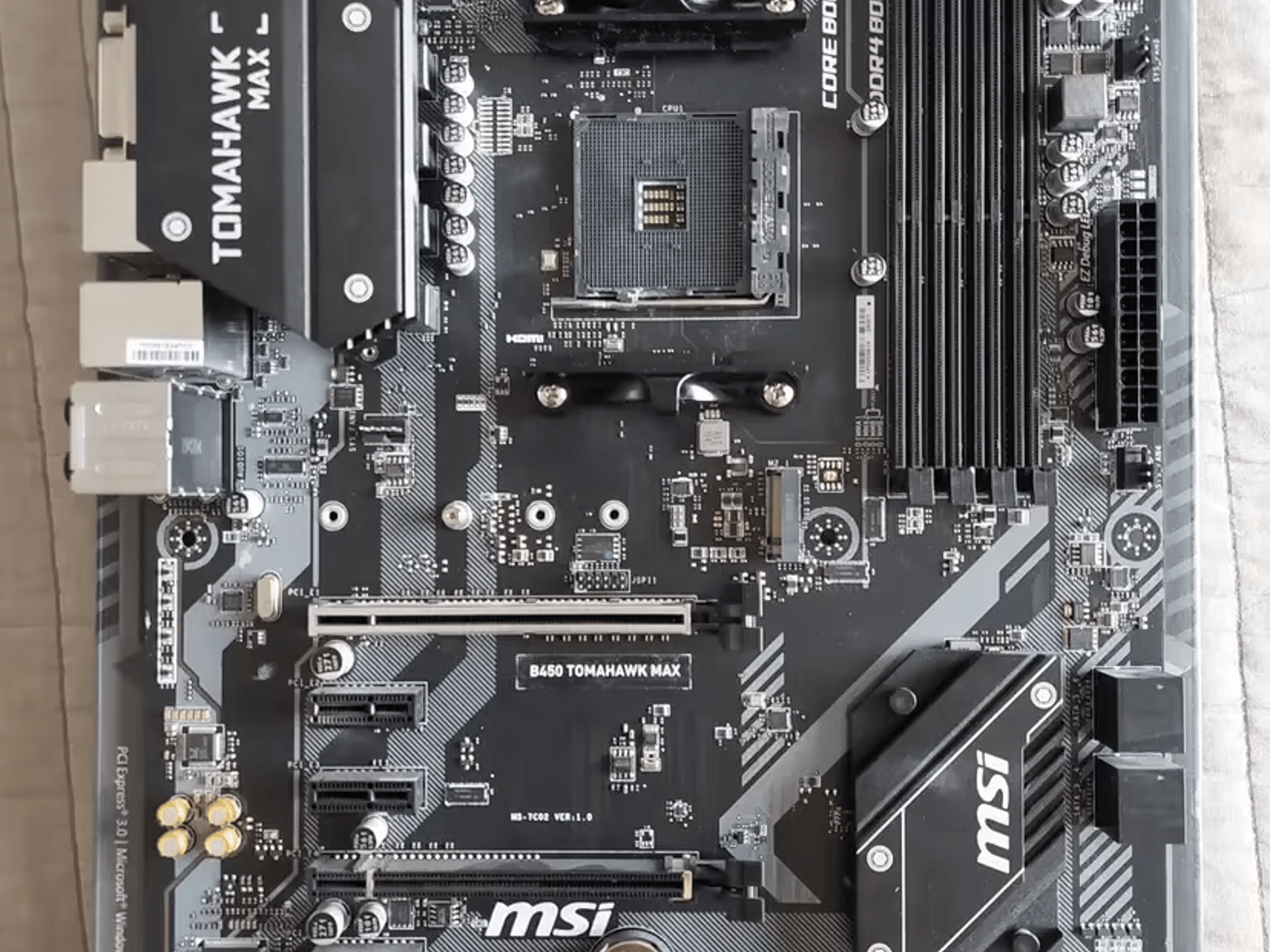 MSI B450 Tomahawk Max ATX Motherboard (Ryzen 5000 ready)