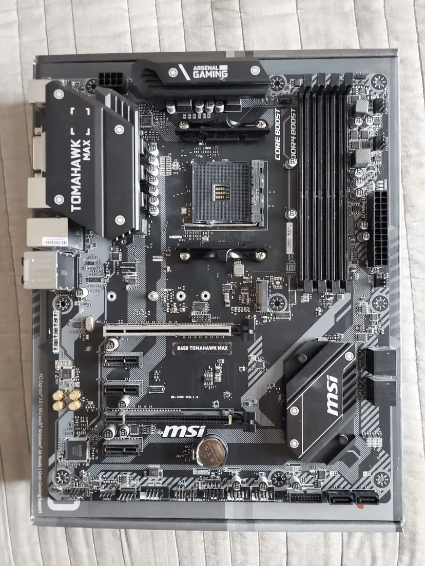 MSI B450 Tomahawk Max ATX Motherboard (Ryzen 5000 ready)