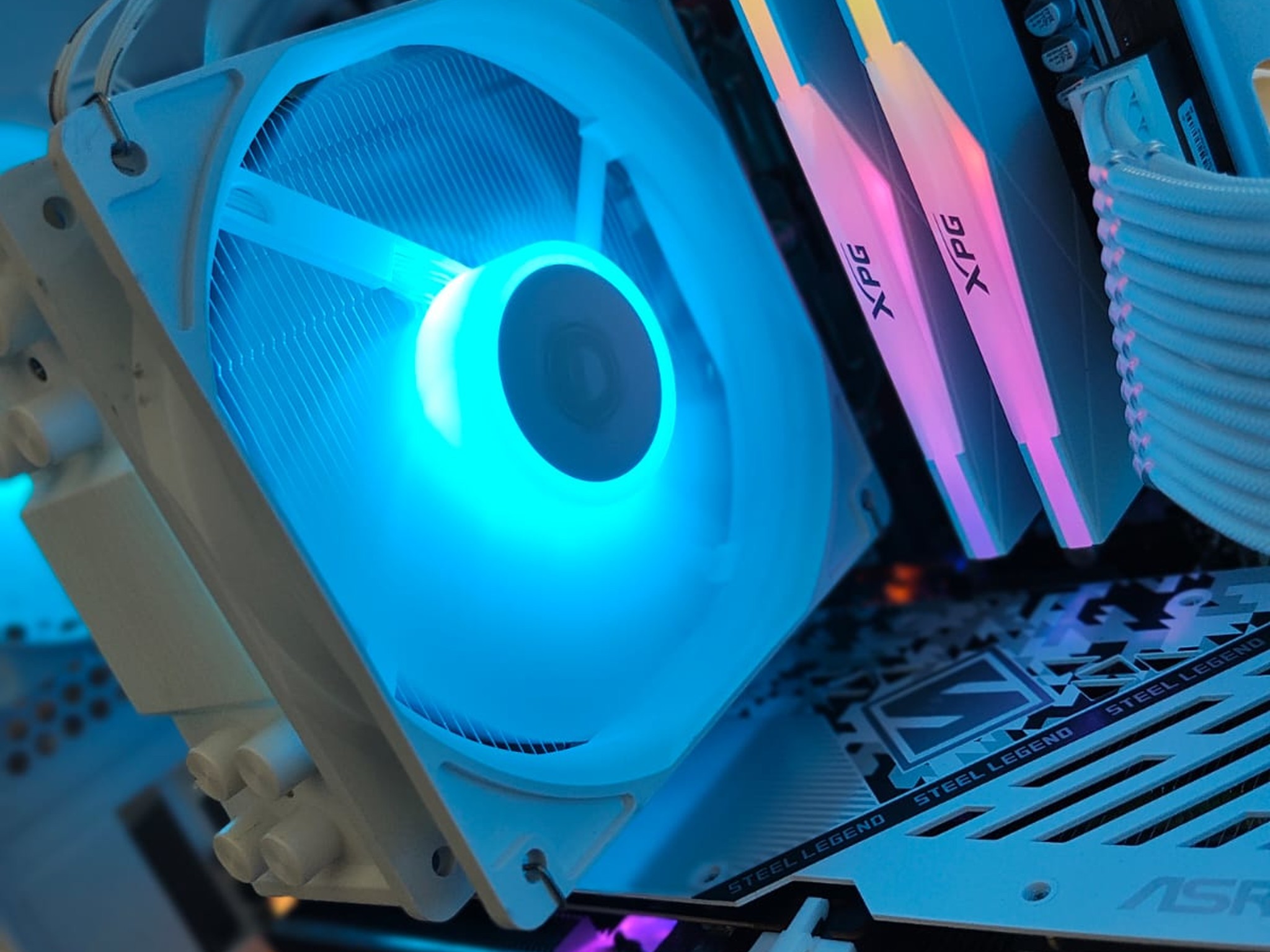 ❄️Ryzen 5 5500 ❄️RX 7600❄️16GB RAM❄️512GB SSD❄️WIFI | MID-RANGE RGB WHITE GAMING PC