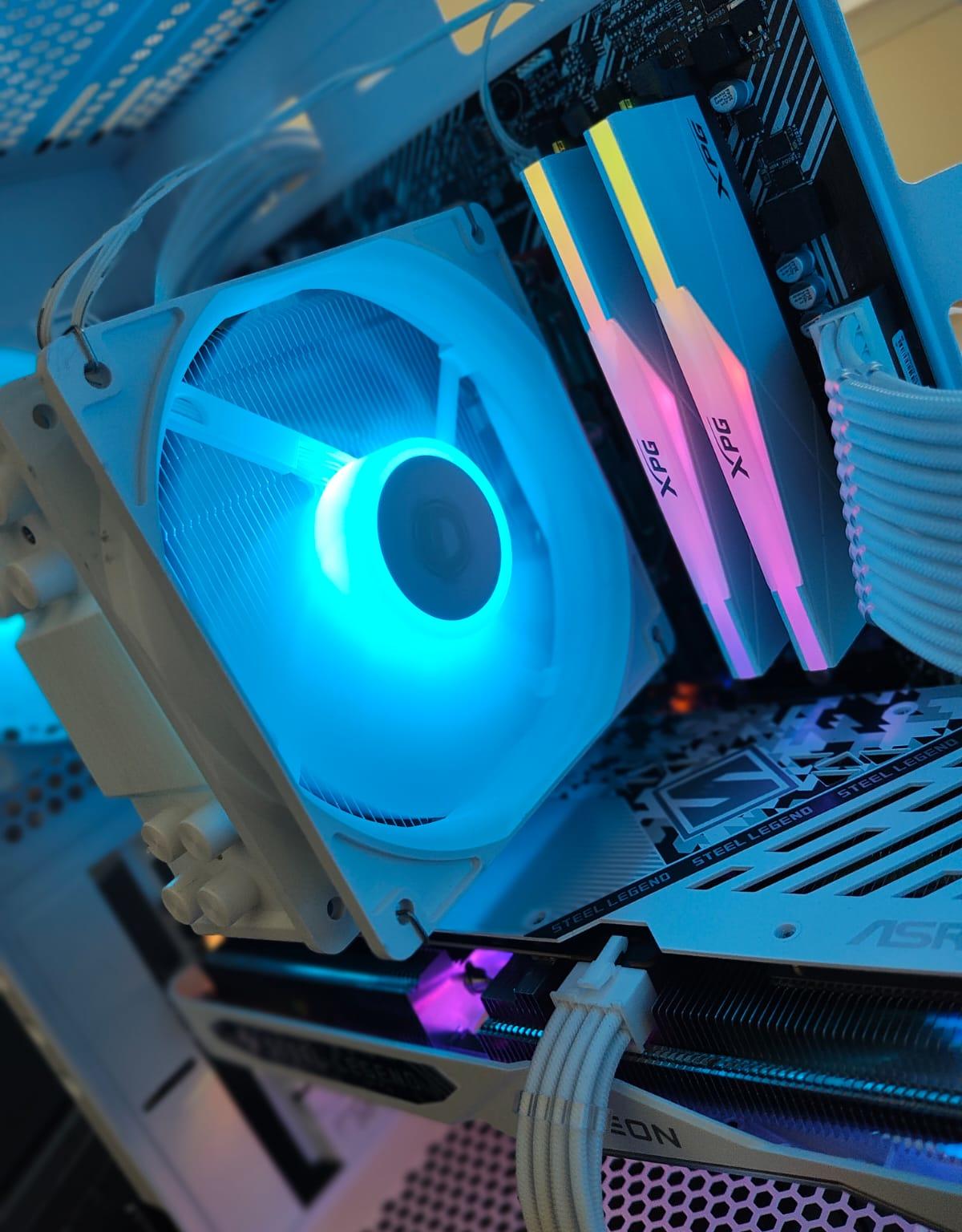 ❄️Ryzen 5 5500 ❄️RX 7600❄️16GB RAM❄️512GB SSD❄️WIFI | MID-RANGE RGB WHITE GAMING PC