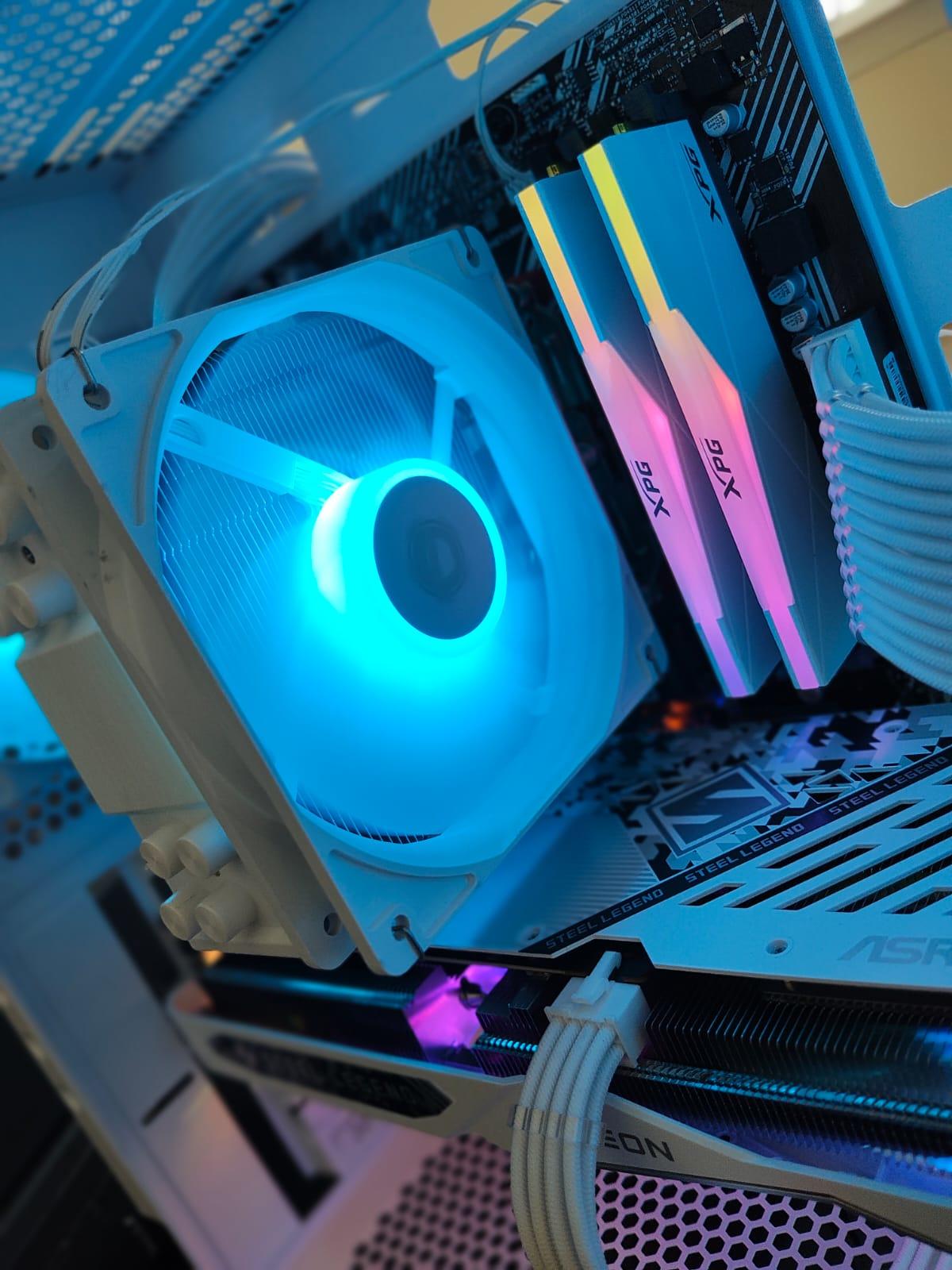 ❄️Ryzen 5 5500 ❄️RX 7600❄️16GB RAM❄️512GB SSD❄️WIFI | MID-RANGE RGB WHITE GAMING PC