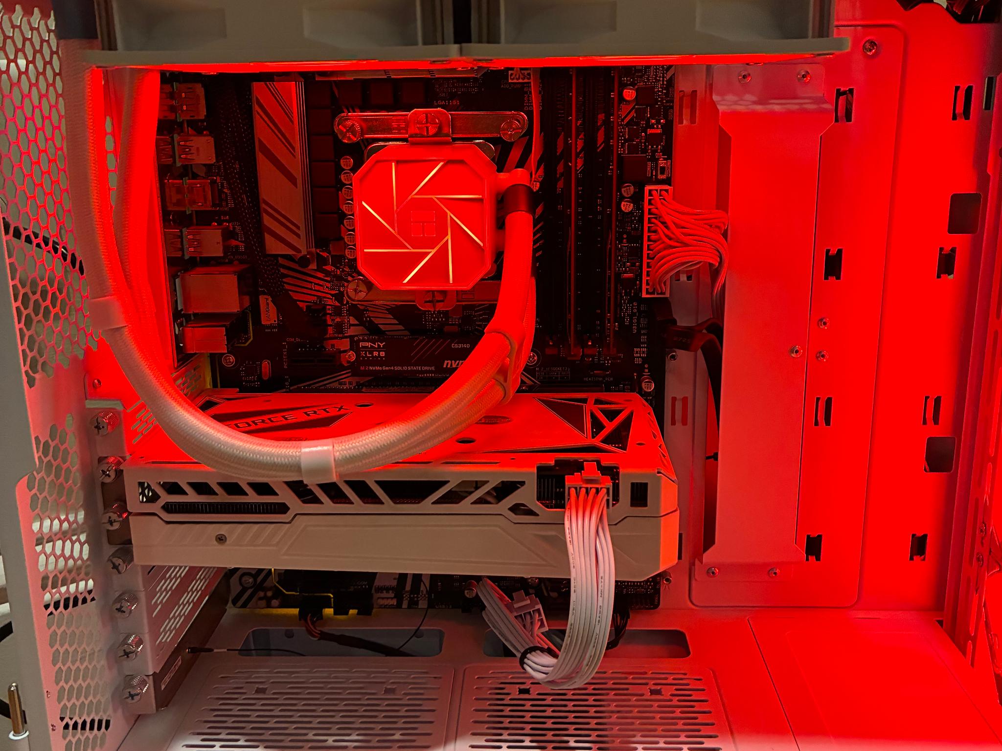 RTX 3060 Ti i7 9700K CUSTOM WHITE GAMING PC 1TB PCIe 4.0 NVME 16GB DDR4 WIFI BLUETOOTH WINDOWS 10/11