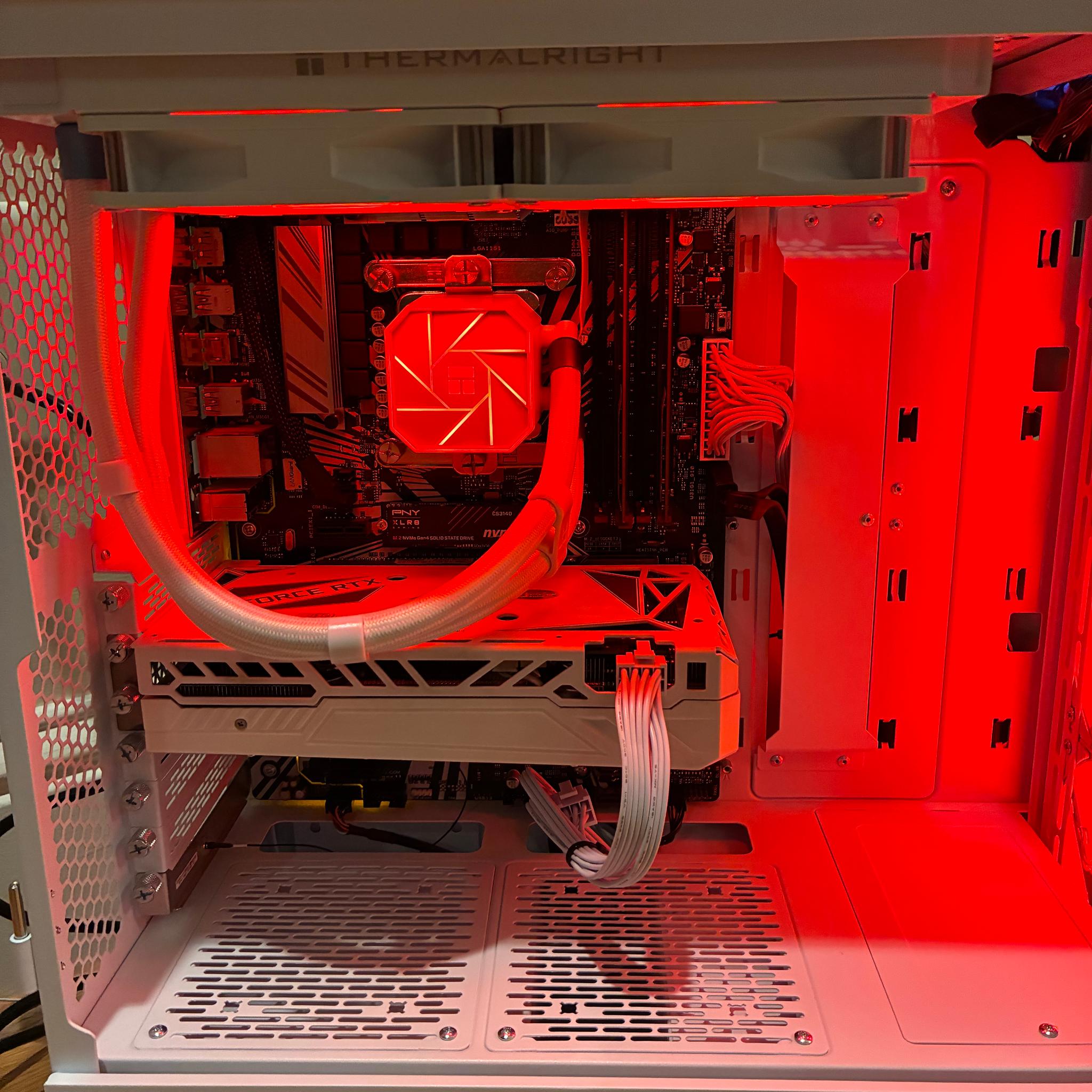 RTX 3060 Ti i7 9700K CUSTOM WHITE GAMING PC 1TB PCIe 4.0 NVME 16GB DDR4 WIFI BLUETOOTH WINDOWS 10/11