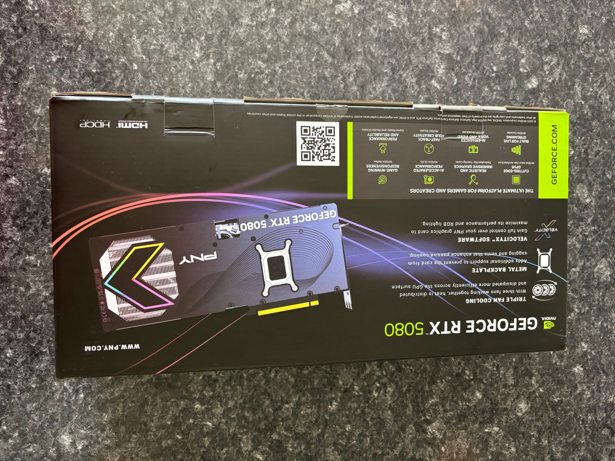 PNY NVIDIA 5080 EPIC-X ARGB GPU 16GB
