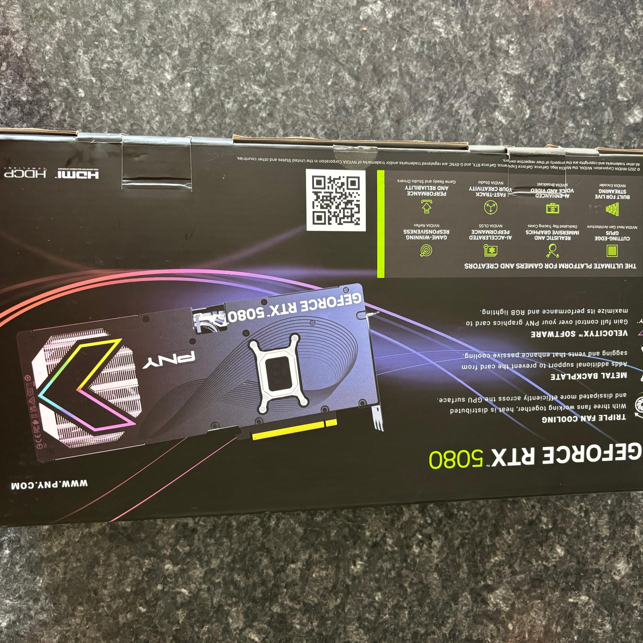 PNY NVIDIA 5080 EPIC-X ARGB GPU 16GB