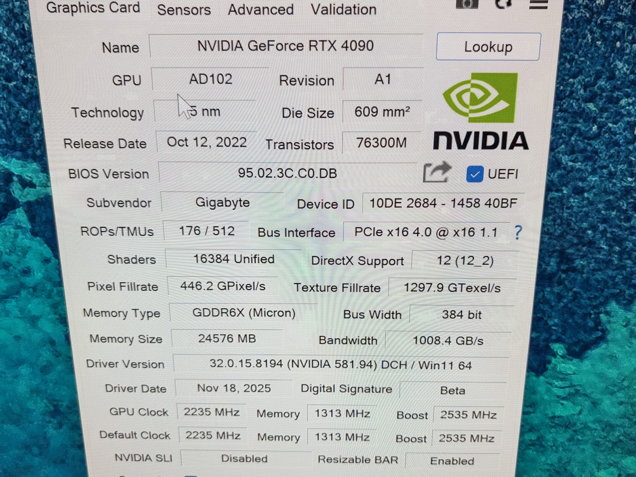 Gigabyte GAMING OC GeForce RTX 4090