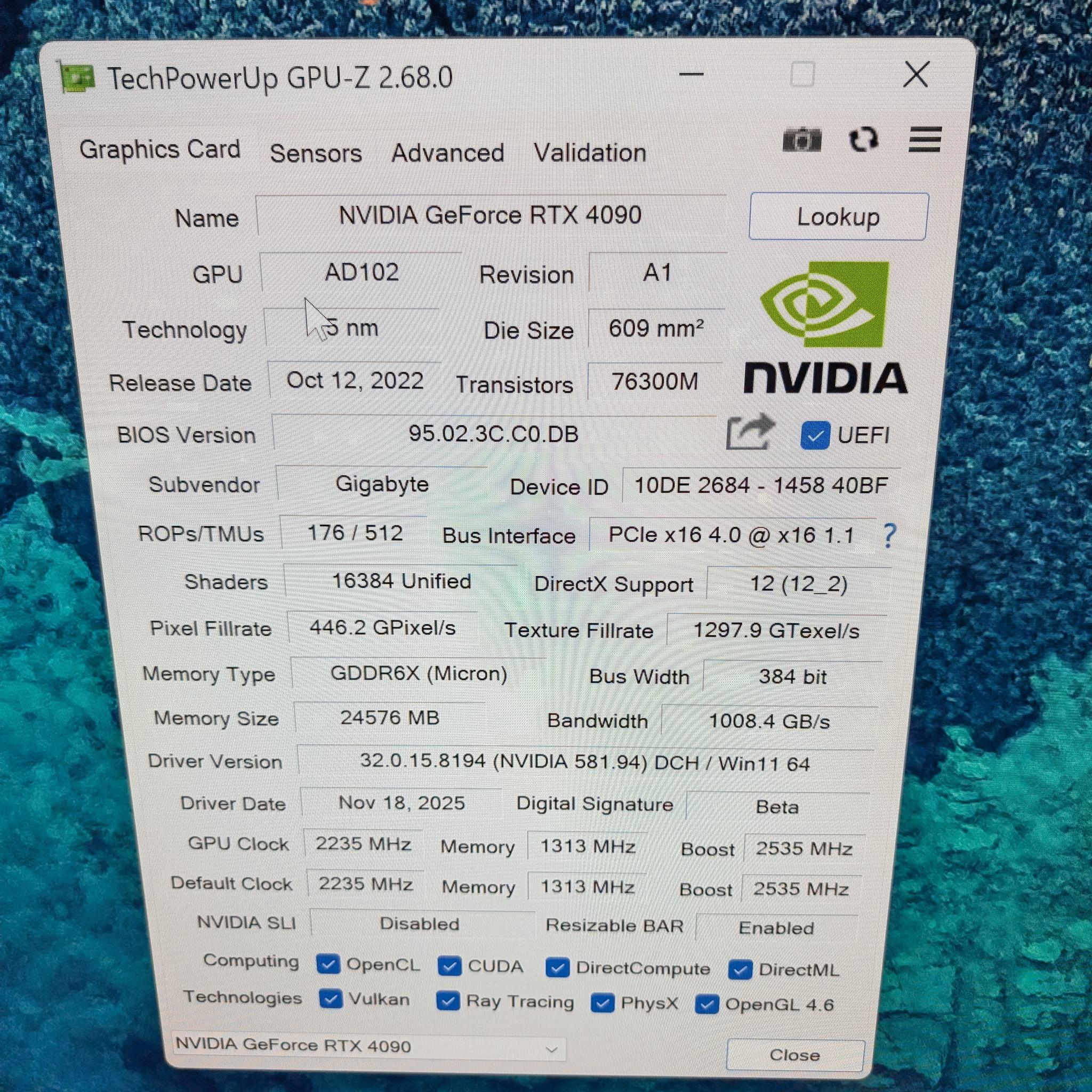 Gigabyte GAMING OC GeForce RTX 4090