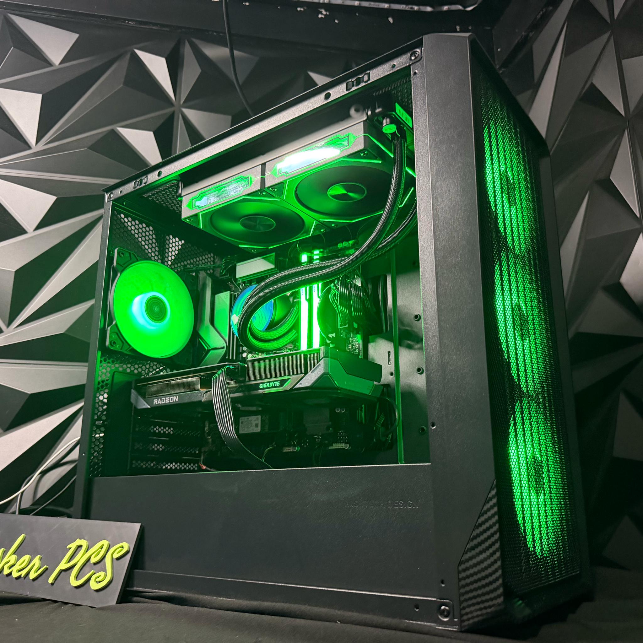 ⛈️🖤 DARK & STORMY 🖤⛈️ Ryzen 5 7600X| RX 9060XT| 16 GB RGB DDR5| 1.25 TB NVMe| 650W PSU