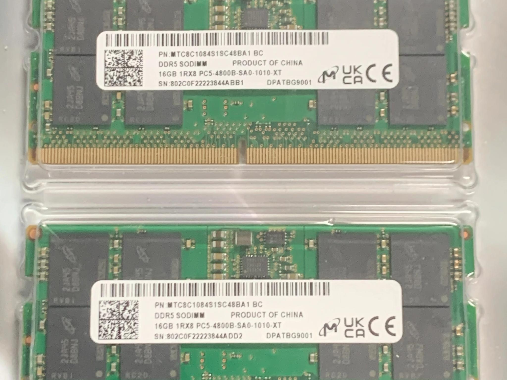 Used OEM Micron DDR5 RAM