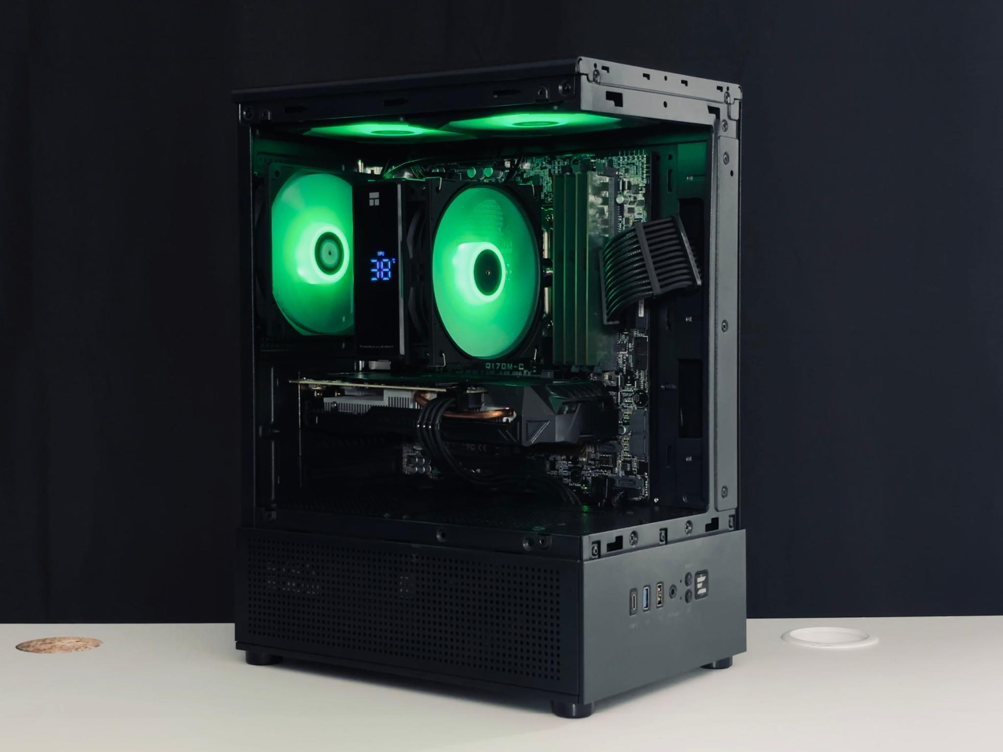 💚🍀☁️ Black Gaming PC - GTX 1060 / I7 6700 / 16GB RAM / 1TB HHD / WIFI + BT ☁️🍀💚