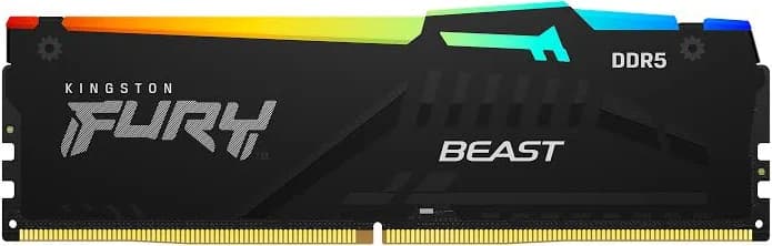 Kingston FURY Beast RGB 64GB (2x32GB) DDR5 6400 CL32 AMD EXPO RAM Kit