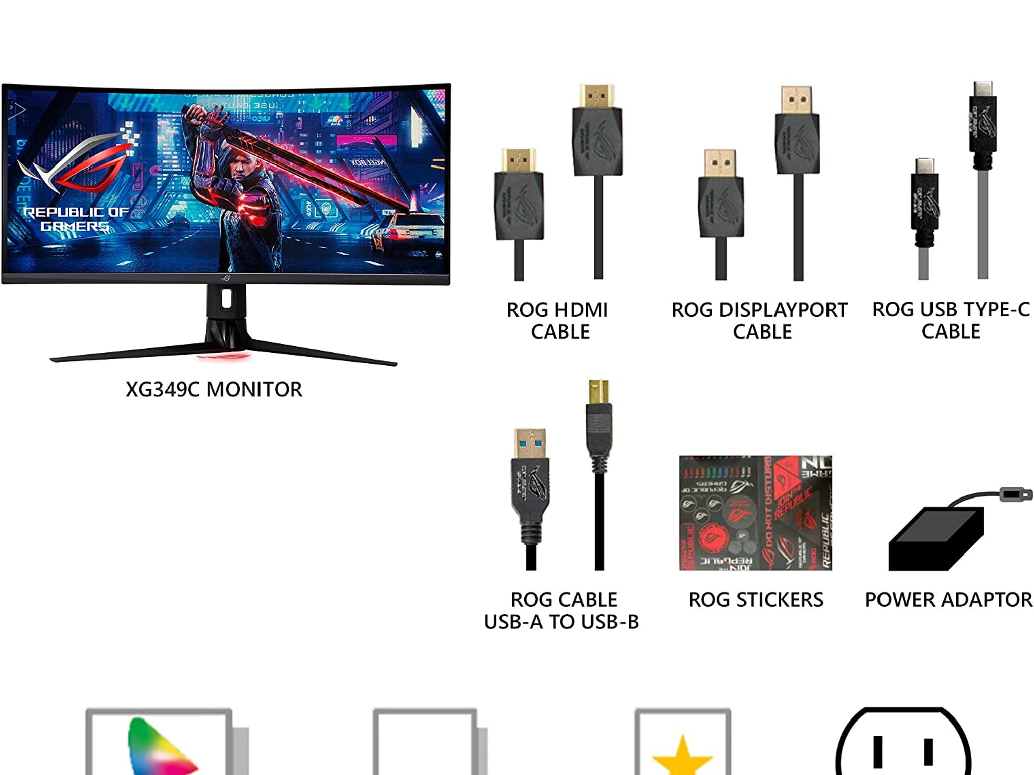 ASUS ROG Strix 34” Ultra-wide Gaming Monitor (XG349C)