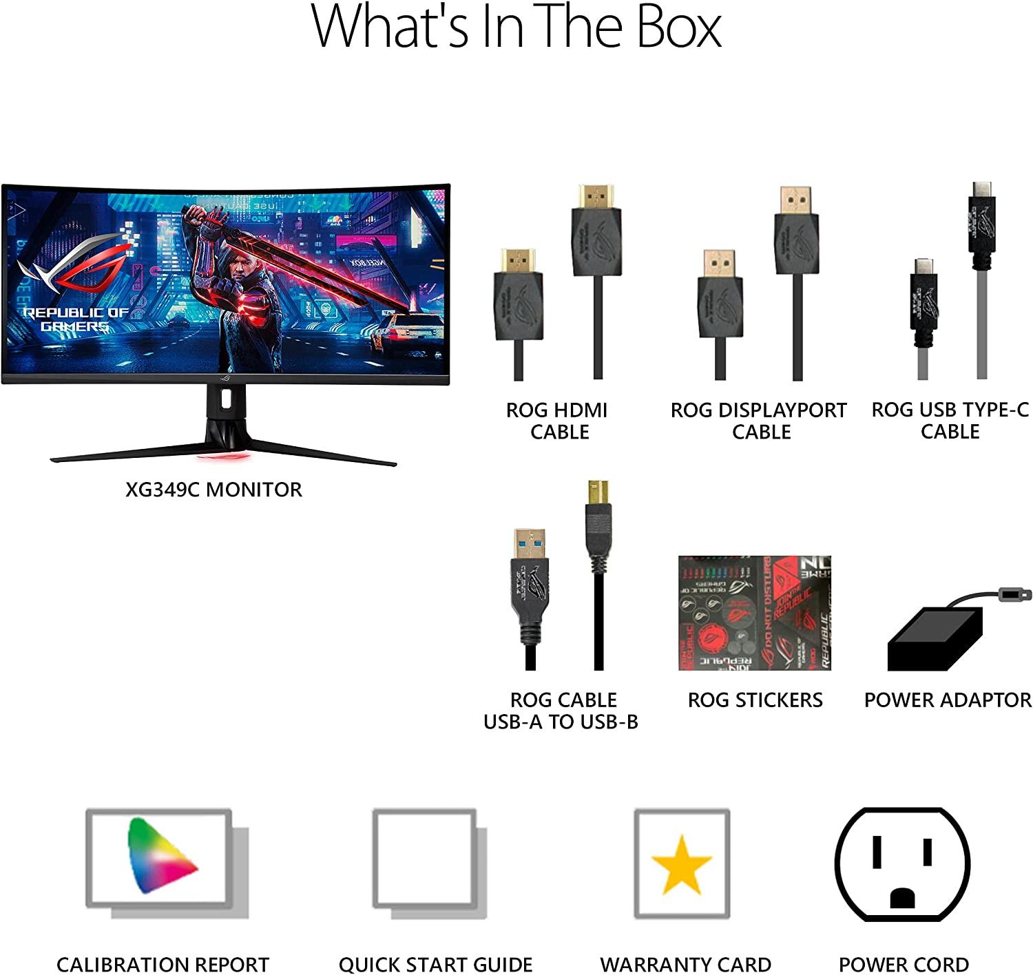 ASUS ROG Strix 34” Ultra-wide Gaming Monitor (XG349C)