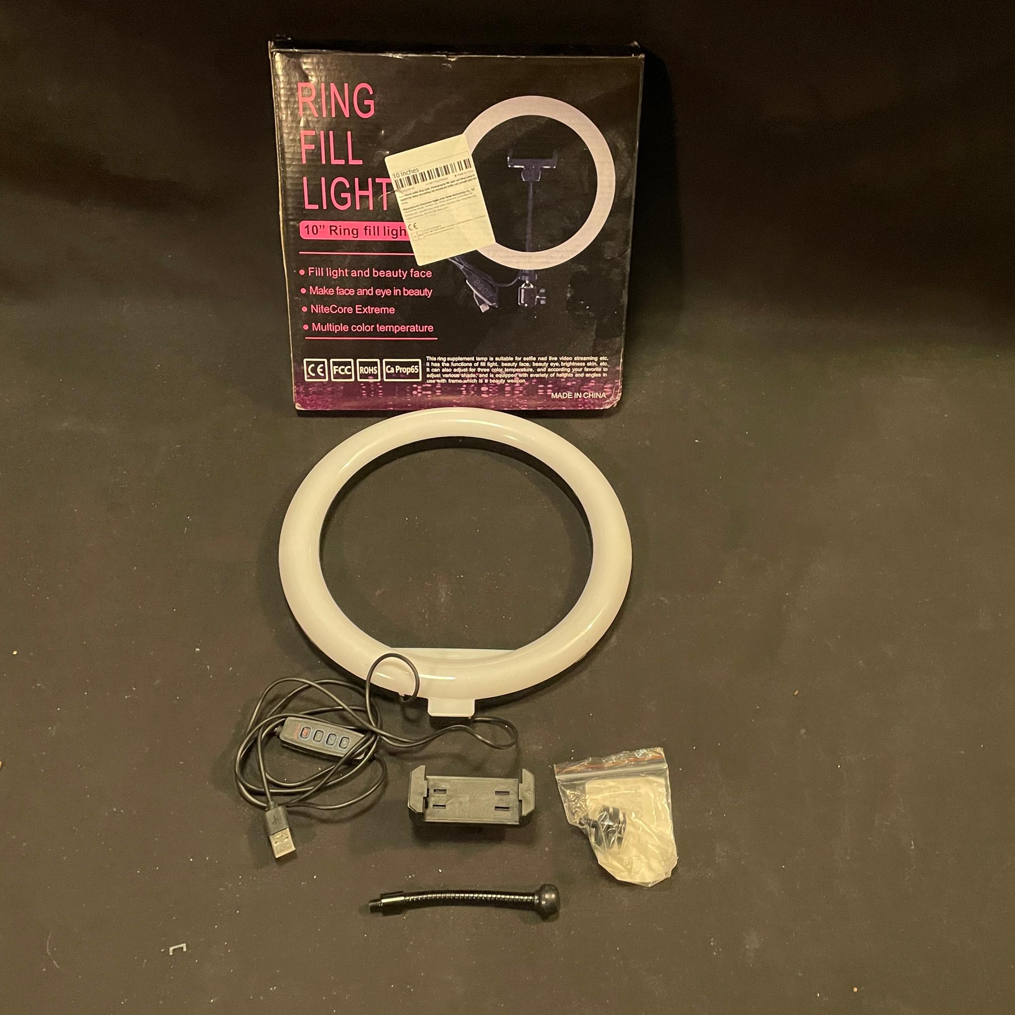 10 Inch Ring Light With Accessoires