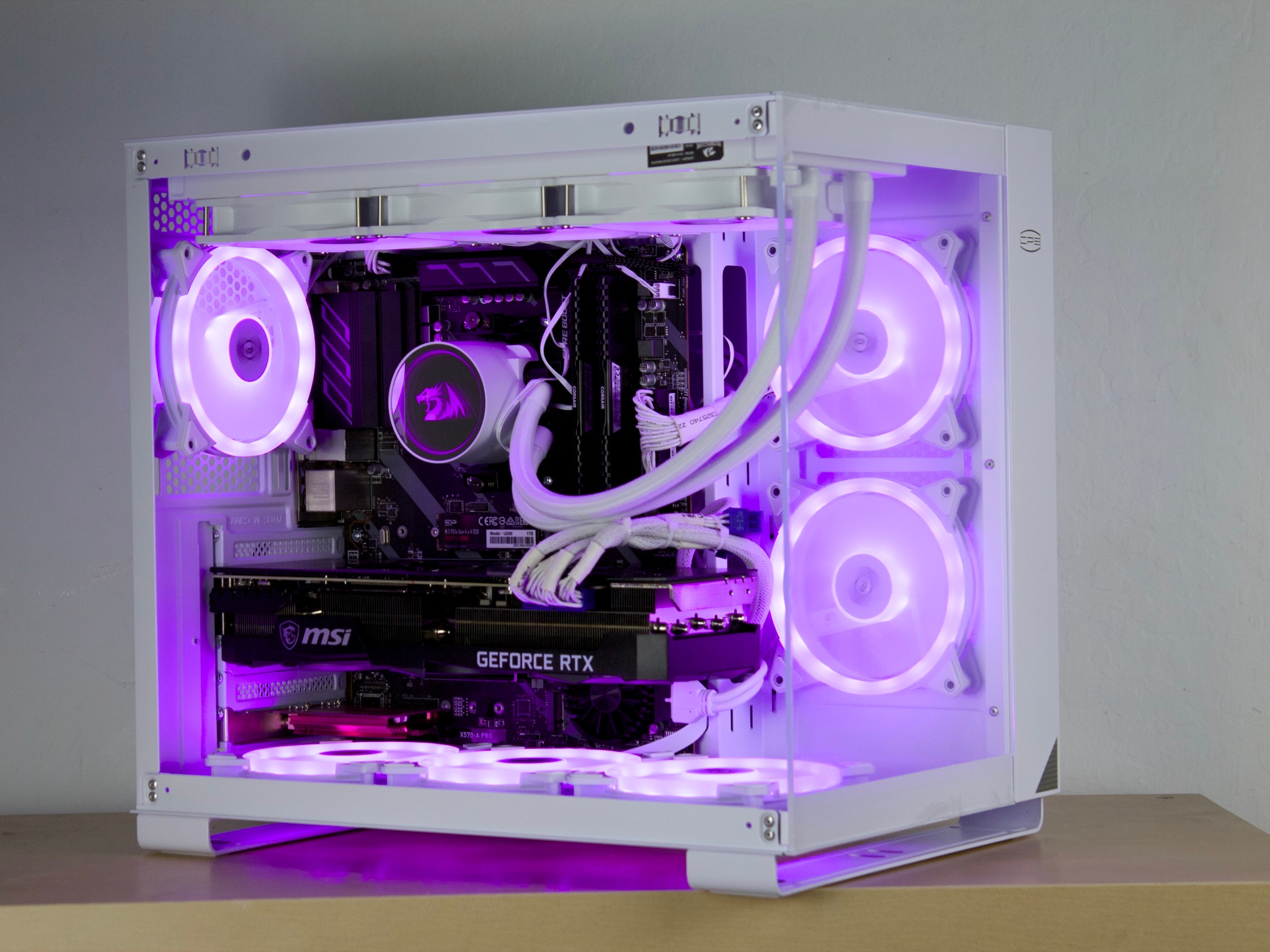 ❄️1440P Powerhouse❄️ - RTX 3080 TI, Ryzen 7 5800X, 32GB RAM, 1TB NVMe - Whiteout/WiFi/ARGB