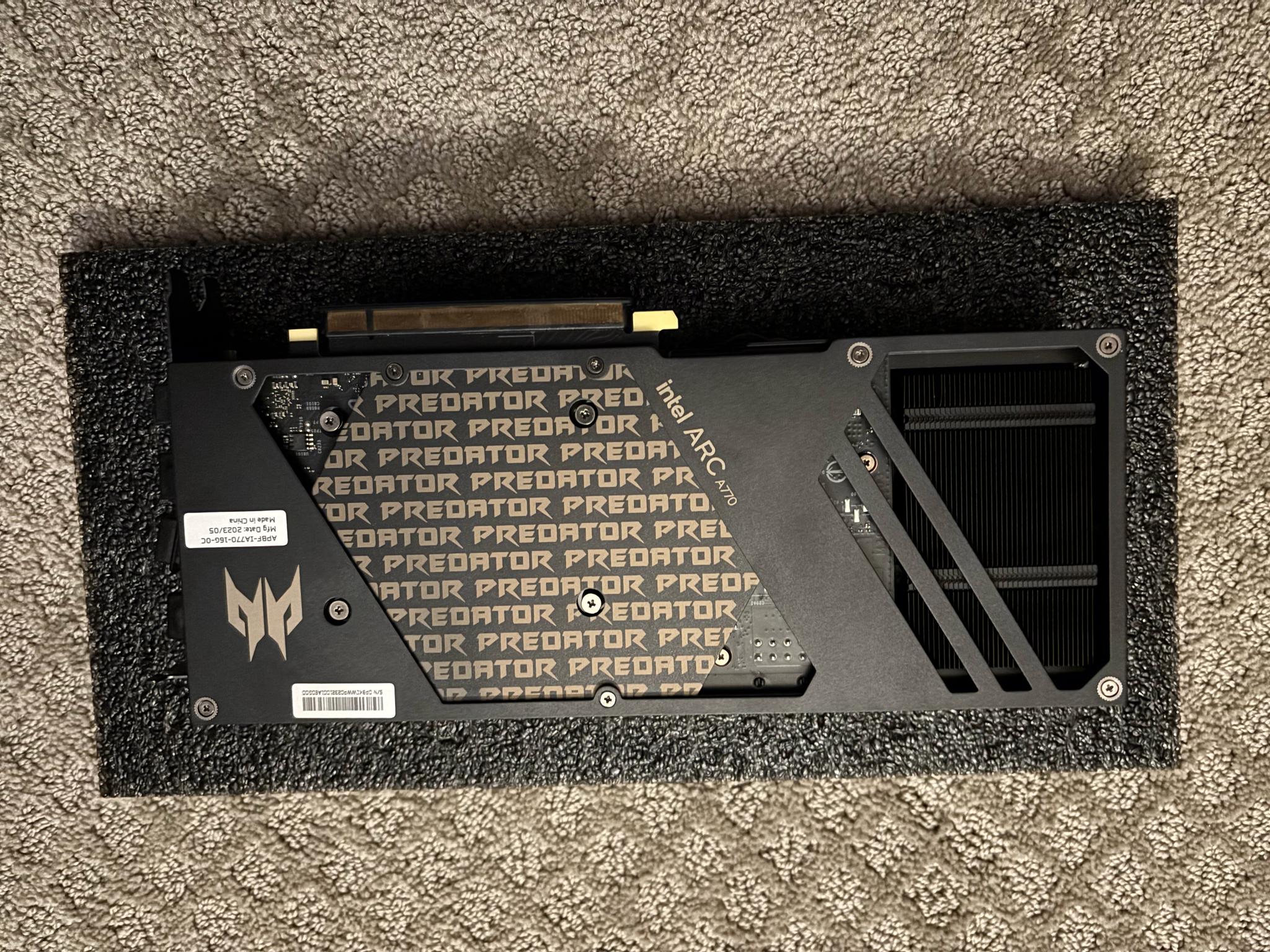 Intel Arc A770 16GB Acer Predator