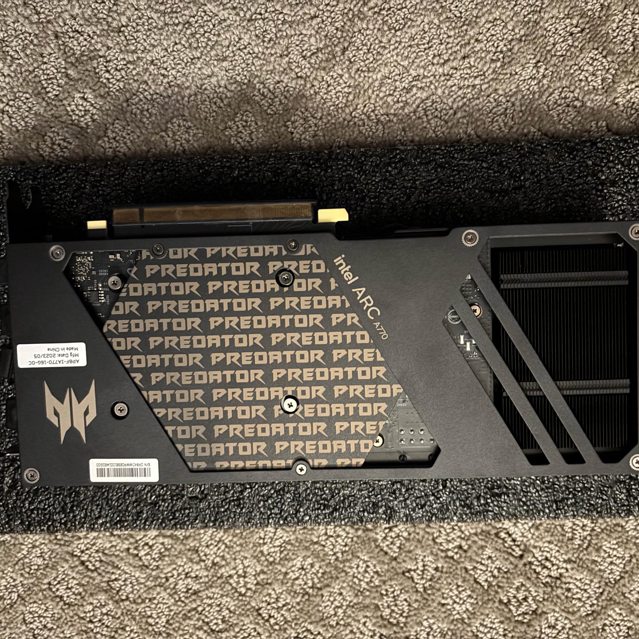 Intel Arc A770 16GB Acer Predator