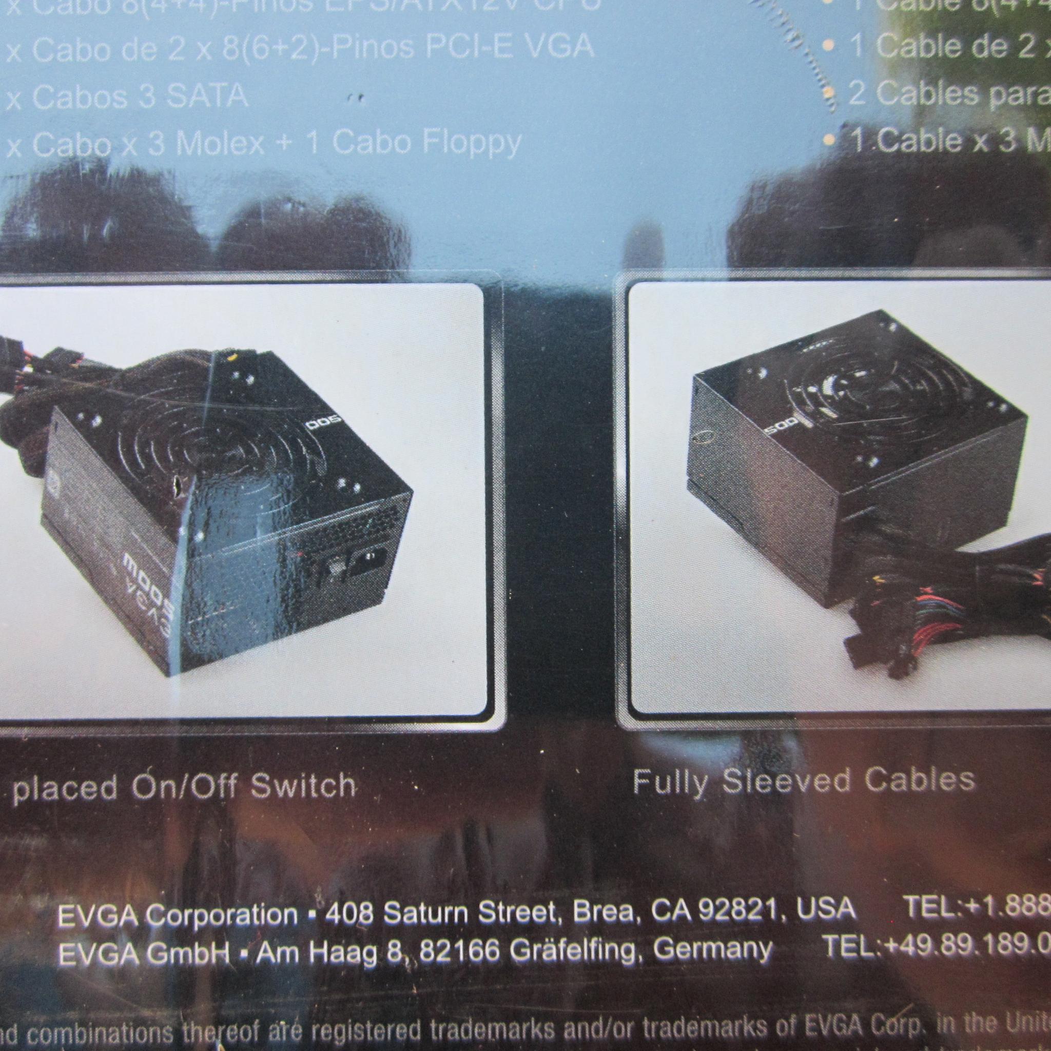 NEW SEALED! EVGA 500W 80 PLUS Power Supply