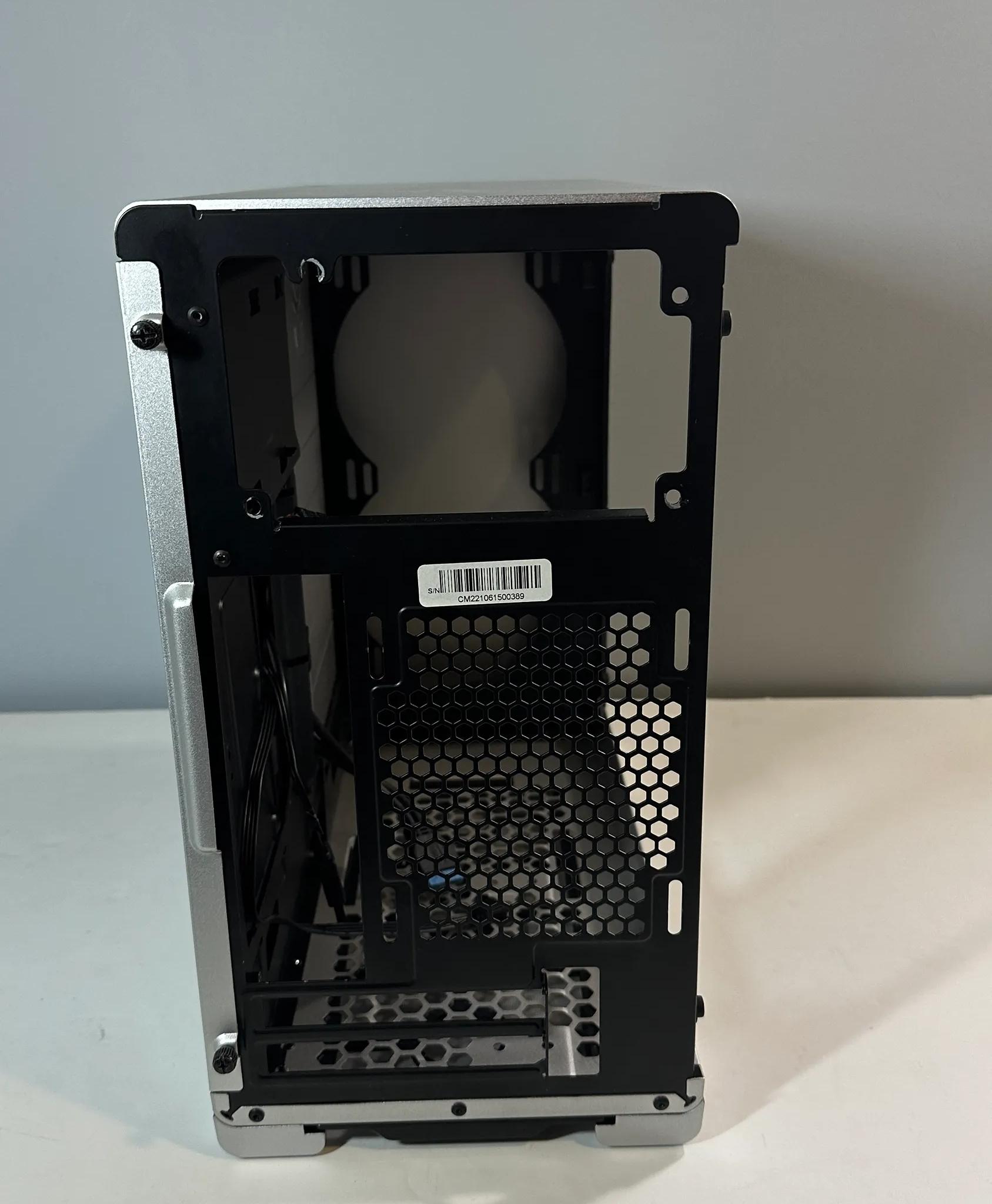 Metallic Gear Neo Mini V2 Series Mini-ITX Case | Tempered Glass Panel | Liquid Cooling Ready-Silver