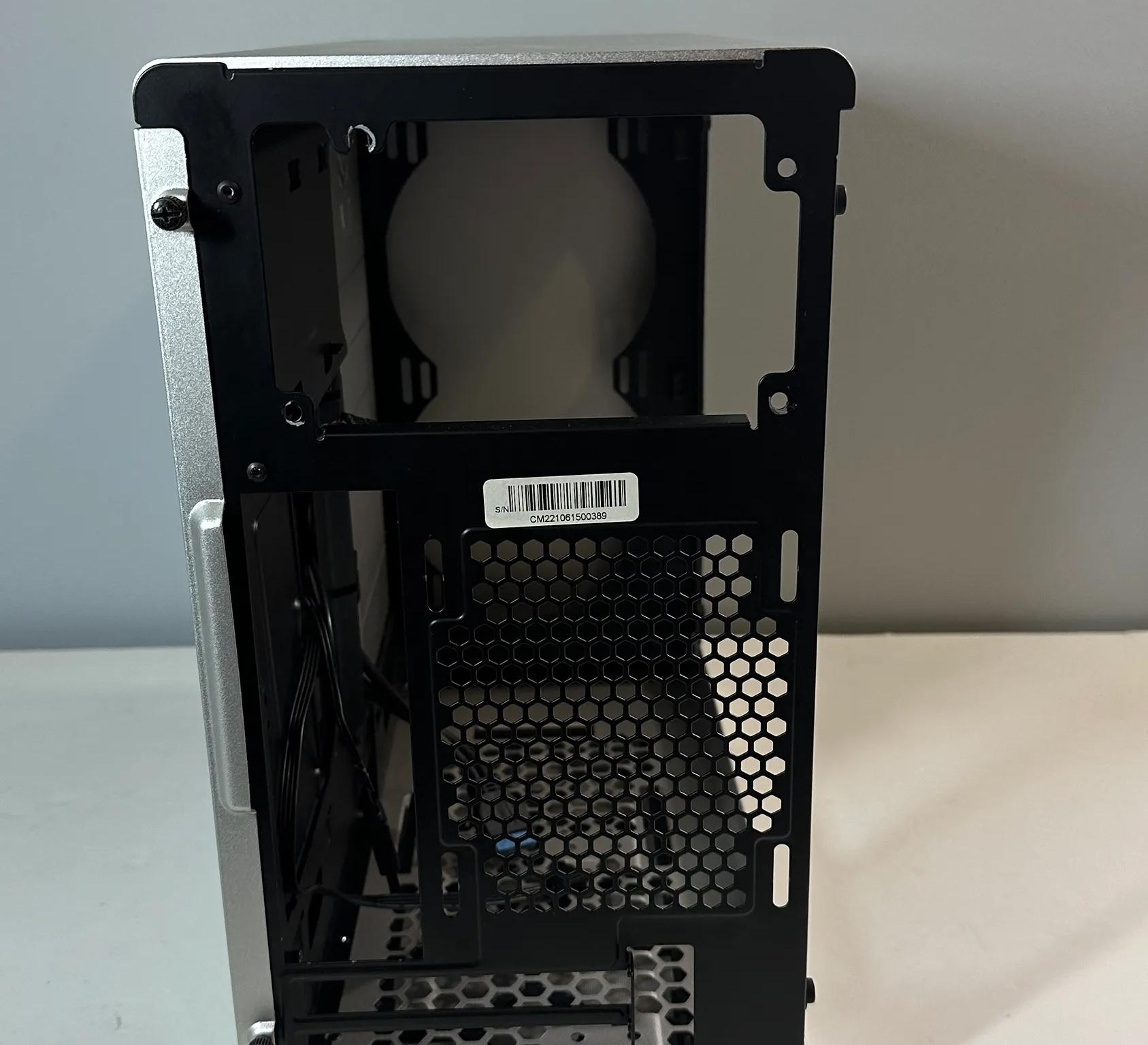 Metallic Gear Neo Mini V2 Series Mini-ITX Case | Tempered Glass Panel | Liquid Cooling Ready-Silver