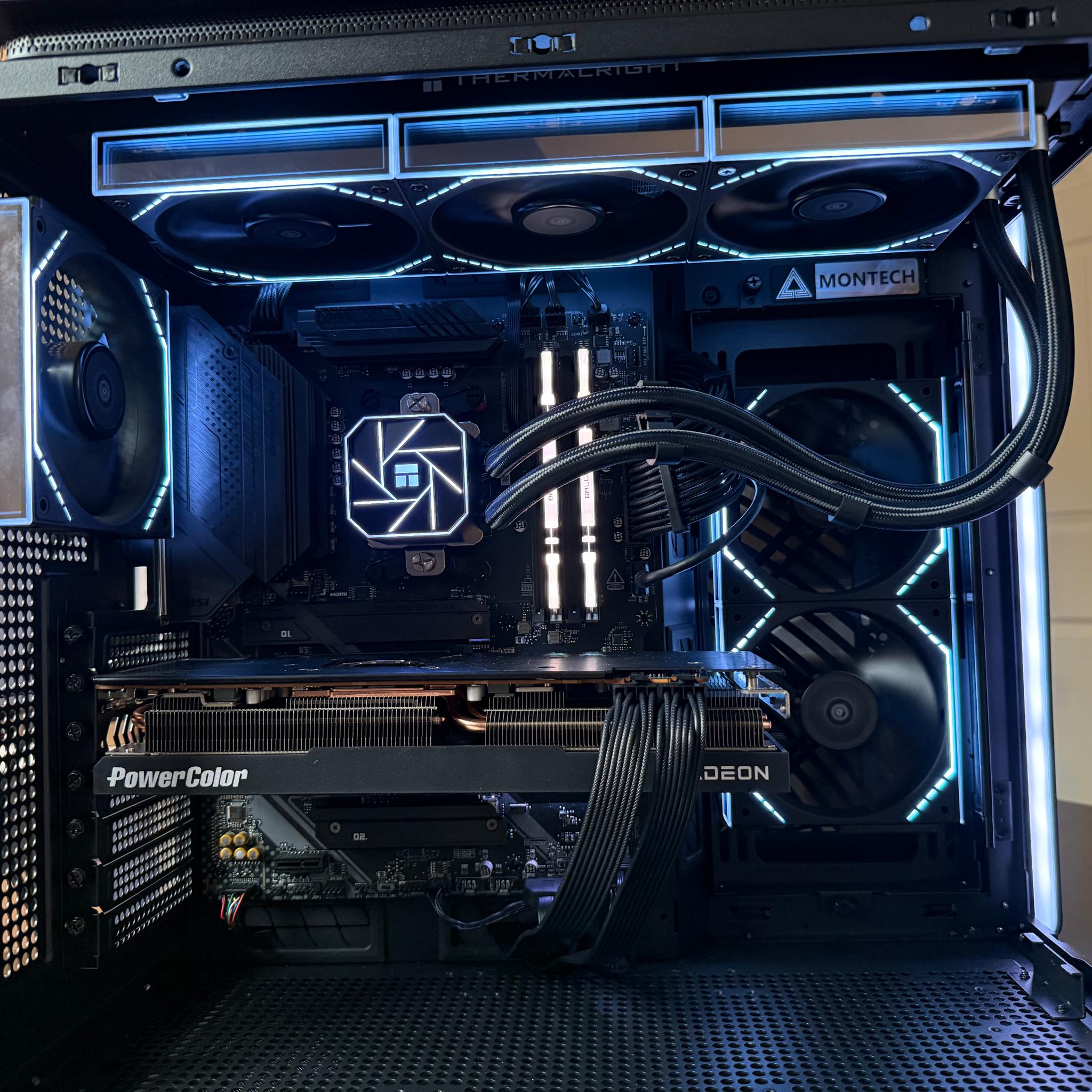 RGB 1440p Gaming PC – 7700 XT | Ryzen 7 5700X | 32GB DDR4 | 2TB NVMe
