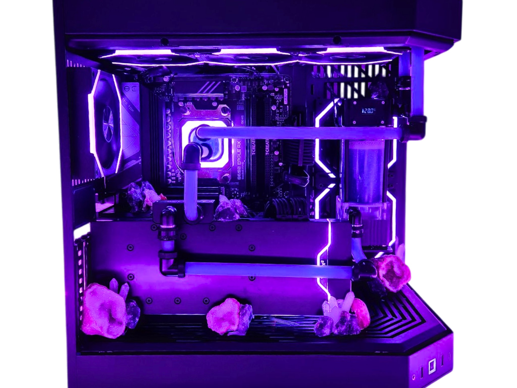 💎 Geode 🔮: RX 7900 XTX | Ryzen 9 7900X | 64GB DDR5 RAM | 2TB SSD | 8 RGB Fans | Black Gaming PC