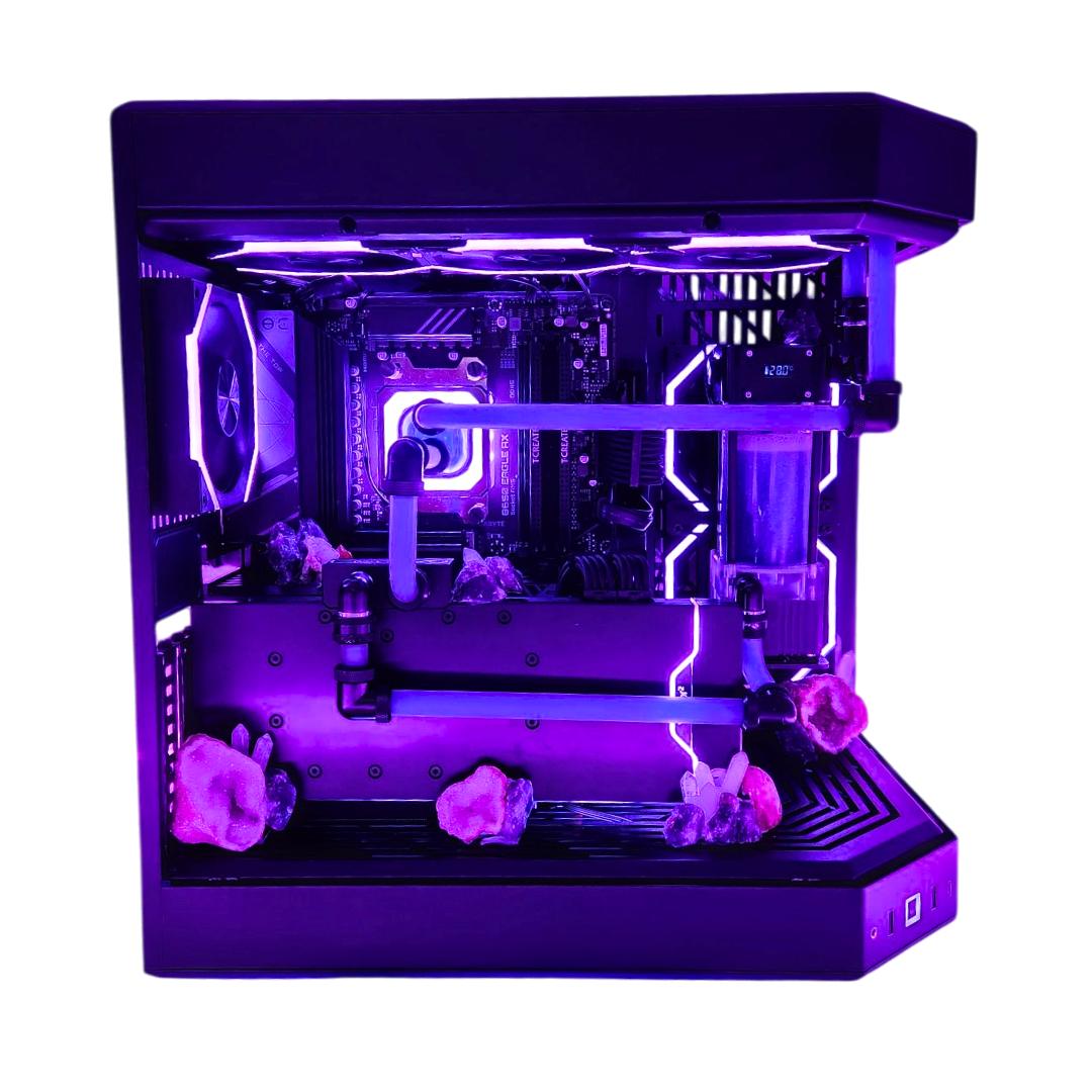 💎 Geode 🔮: RX 7900 XTX | Ryzen 9 7900X | 64GB DDR5 RAM | 2TB SSD | 8 RGB Fans | Black Gaming PC