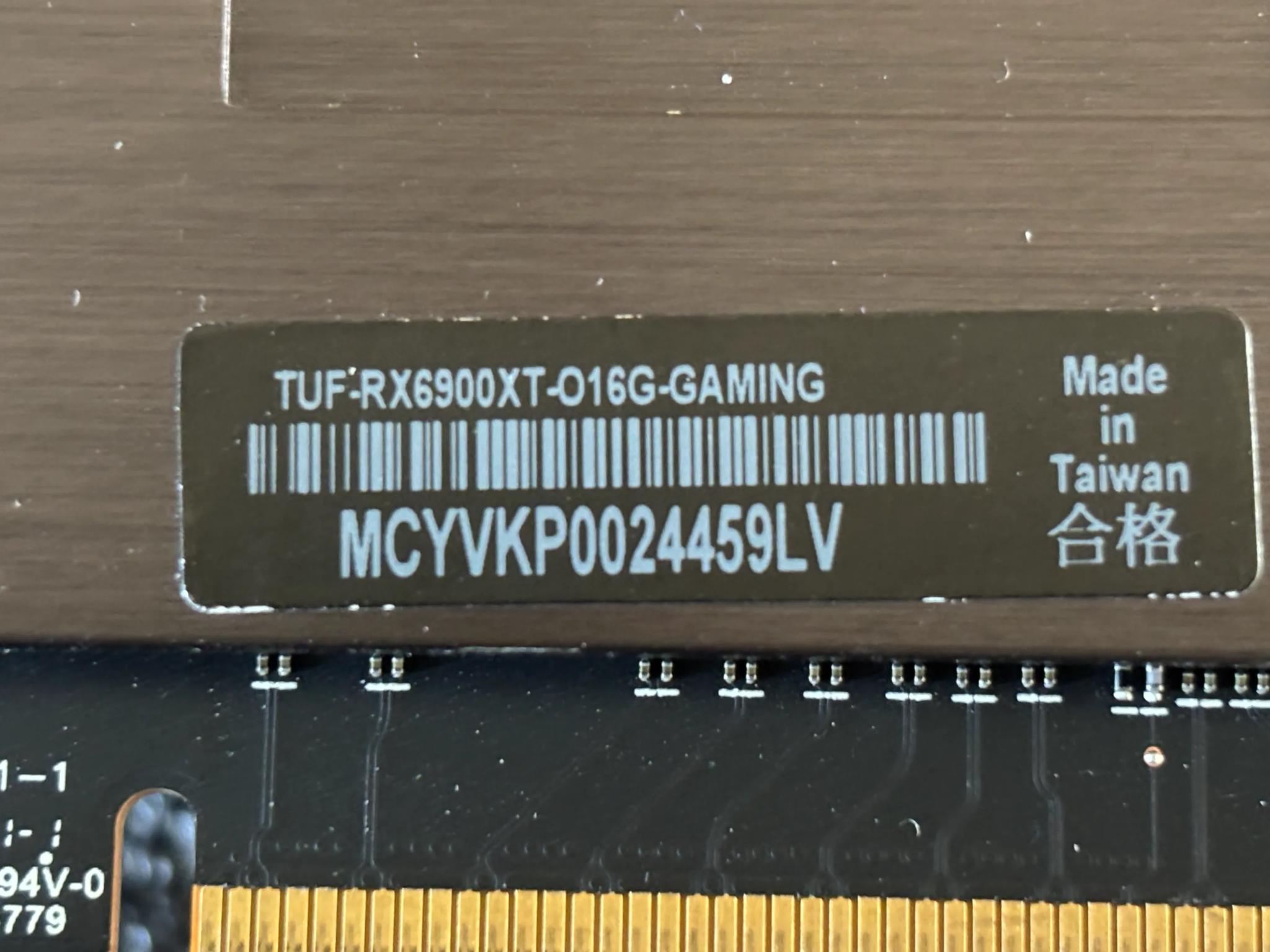 Asus TUF Gaming RX 6900XT 16GB