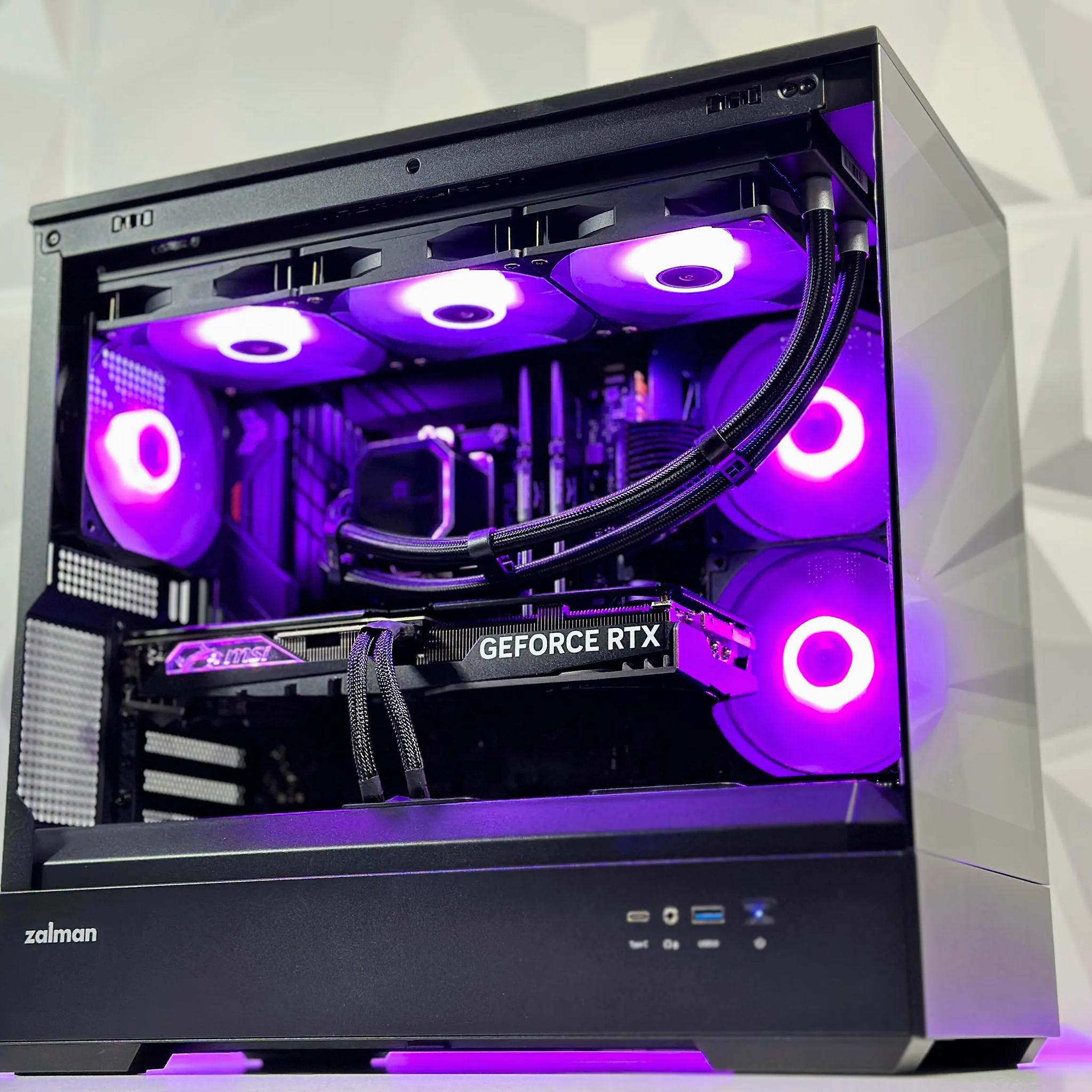 🌃🦇The Dark Knight 🦇Liquid Cooled Gaming PC🦇Nvidia RTX 4070 12GB🦇Intel  12600KF🦇32GB DDR4🦇1TB