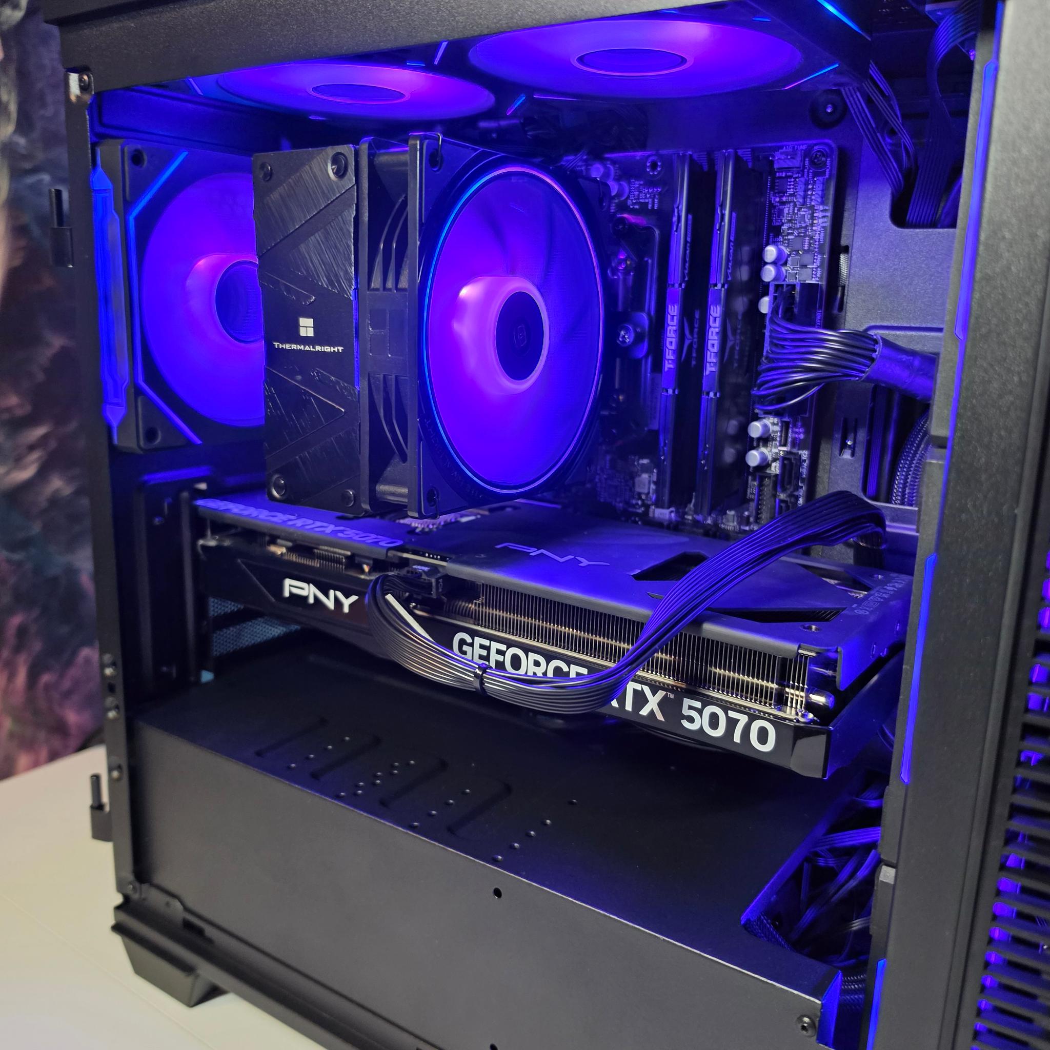 PNY RTX 5070 12gb + Ryzen 9600x PC Build #97