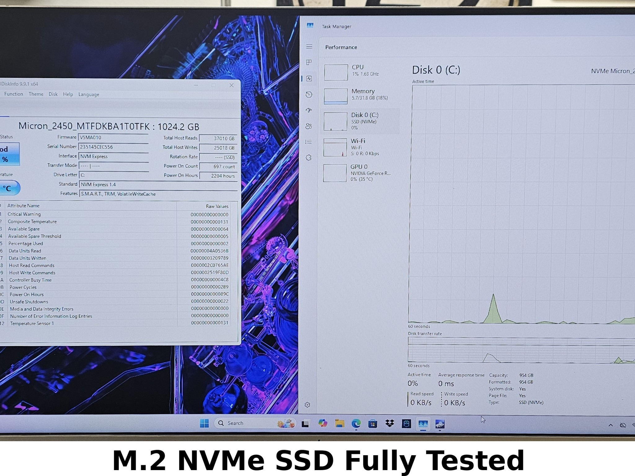 1TB NVMe M.2 SSD Micron