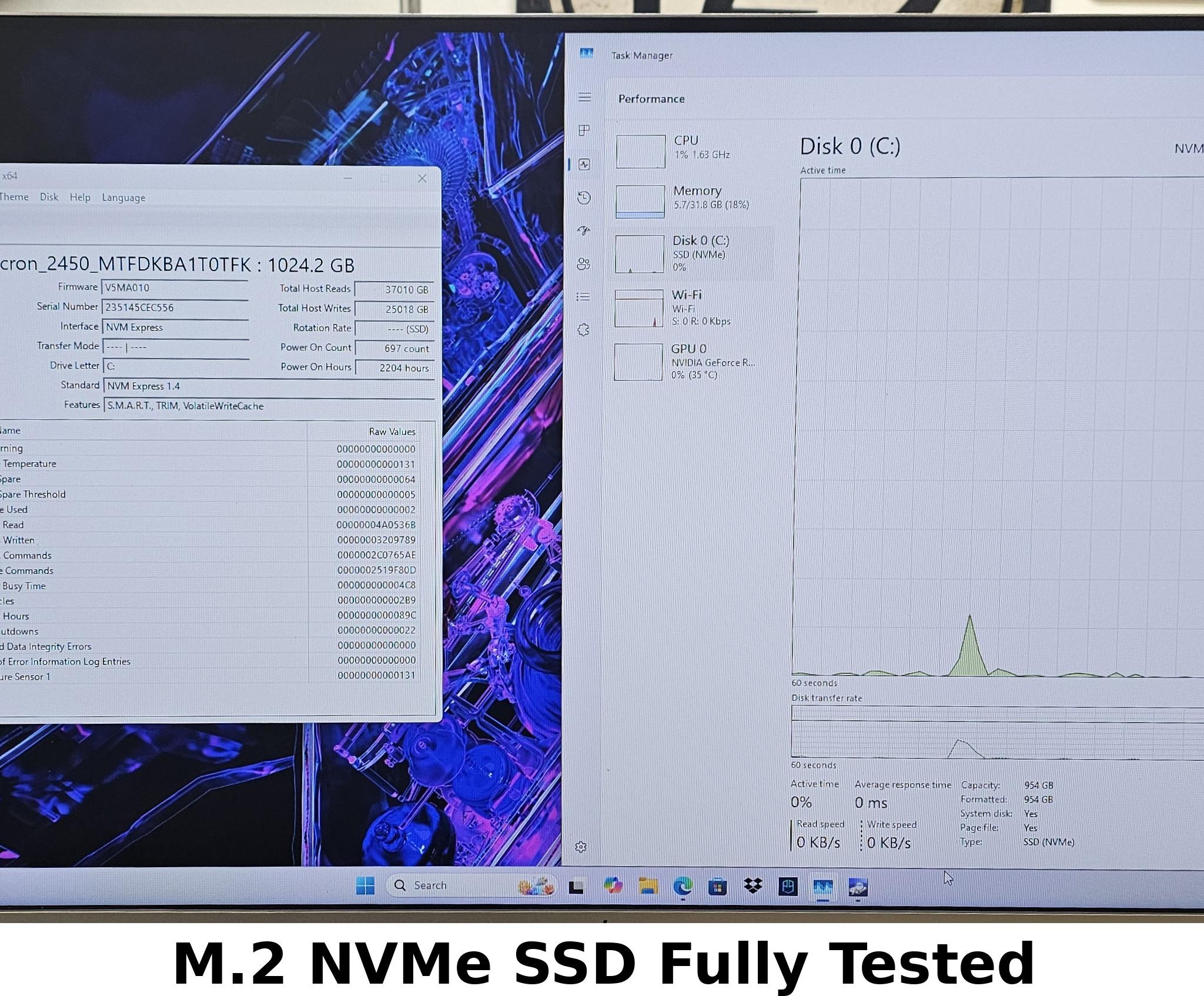 1TB NVMe M.2 SSD Micron