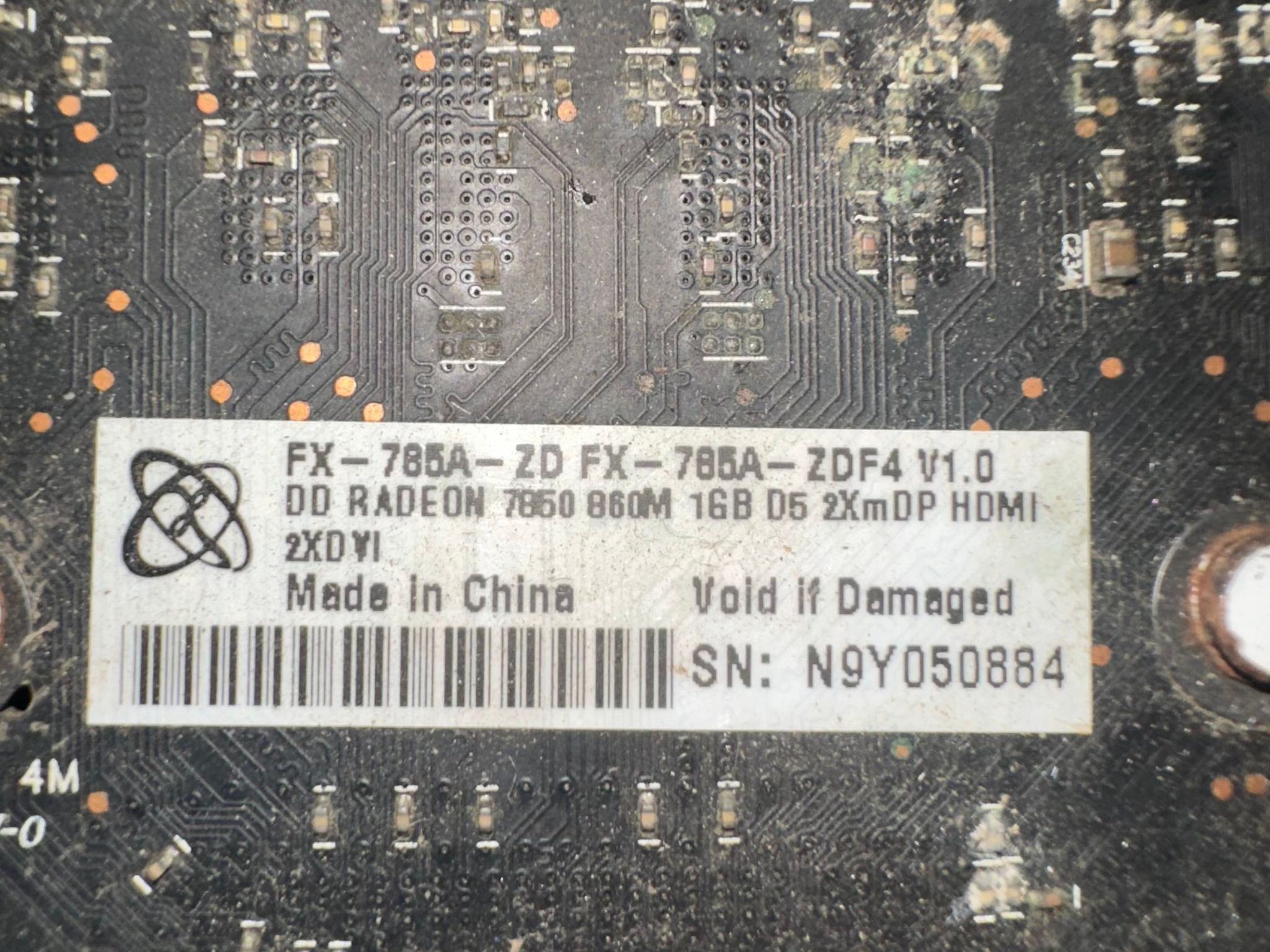 XFX radeon amd hd 7850 1gb Tested and working