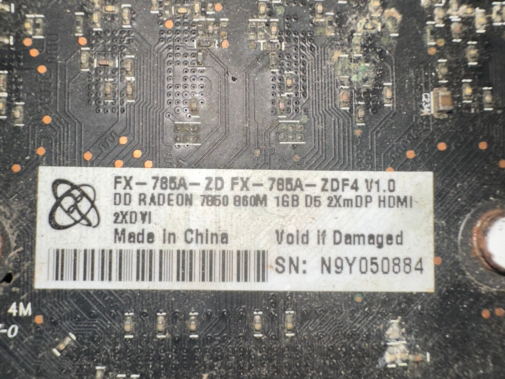 XFX radeon amd hd 7850 1gb Tested and working