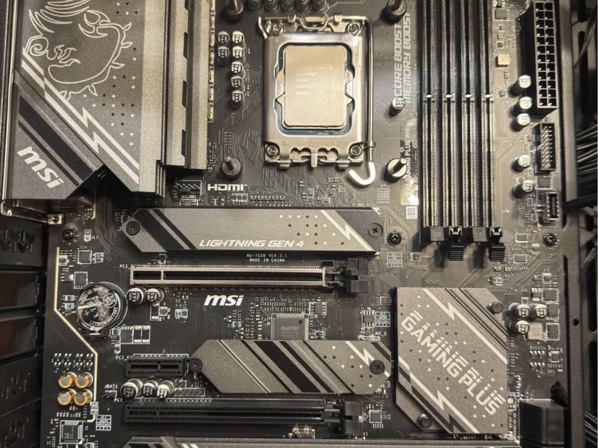 MSI 3060 12gb,  MSI z790 gaming plus WiFi & Intel I5 12600kf