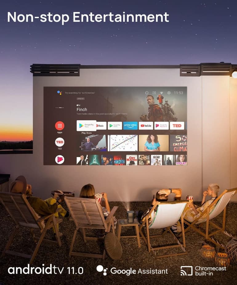 XGIMI MoGo 2 Pro 1080P Portable Smart Projector w/ WiFi and Bluetooth + Stand