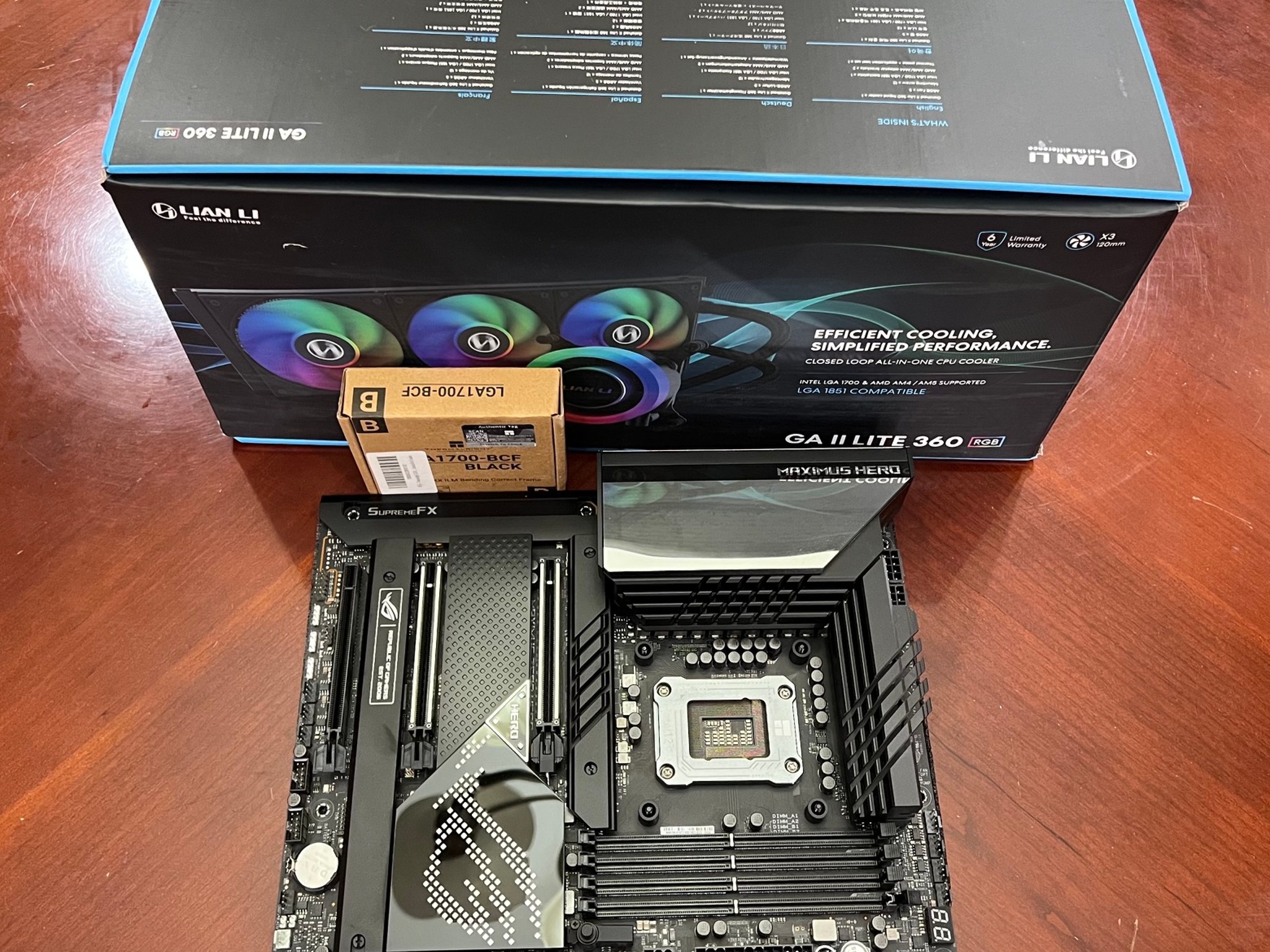 ROG MAXIMUS Z790 HERO BUNDLE WITH 360 AIO.