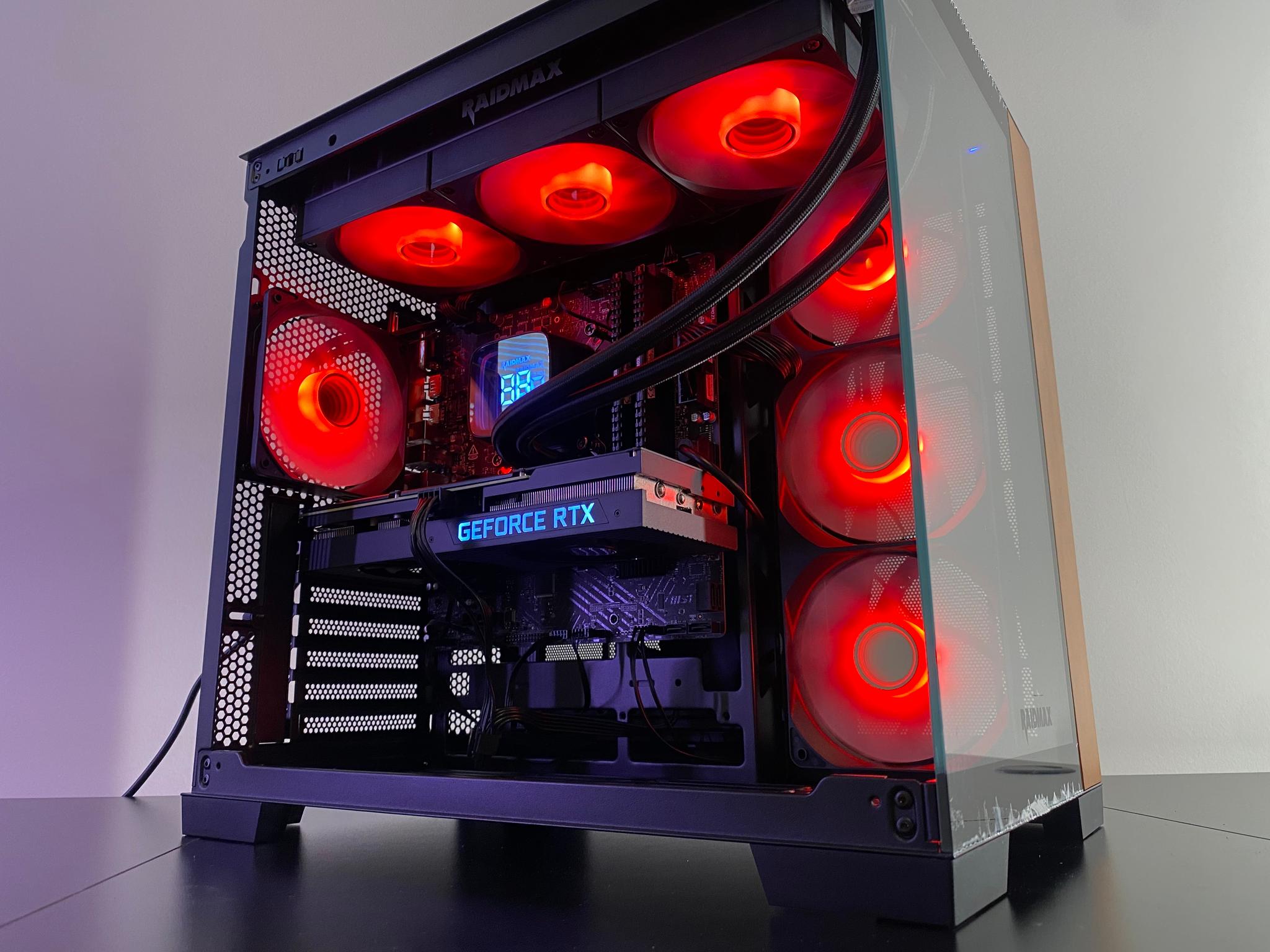 Black RGB Gaming PC | RTX 3070 8GB | Intel Core i7-12700 | 32GB DDR4 | 1TB NVMe SSD | 360mm Liquid C